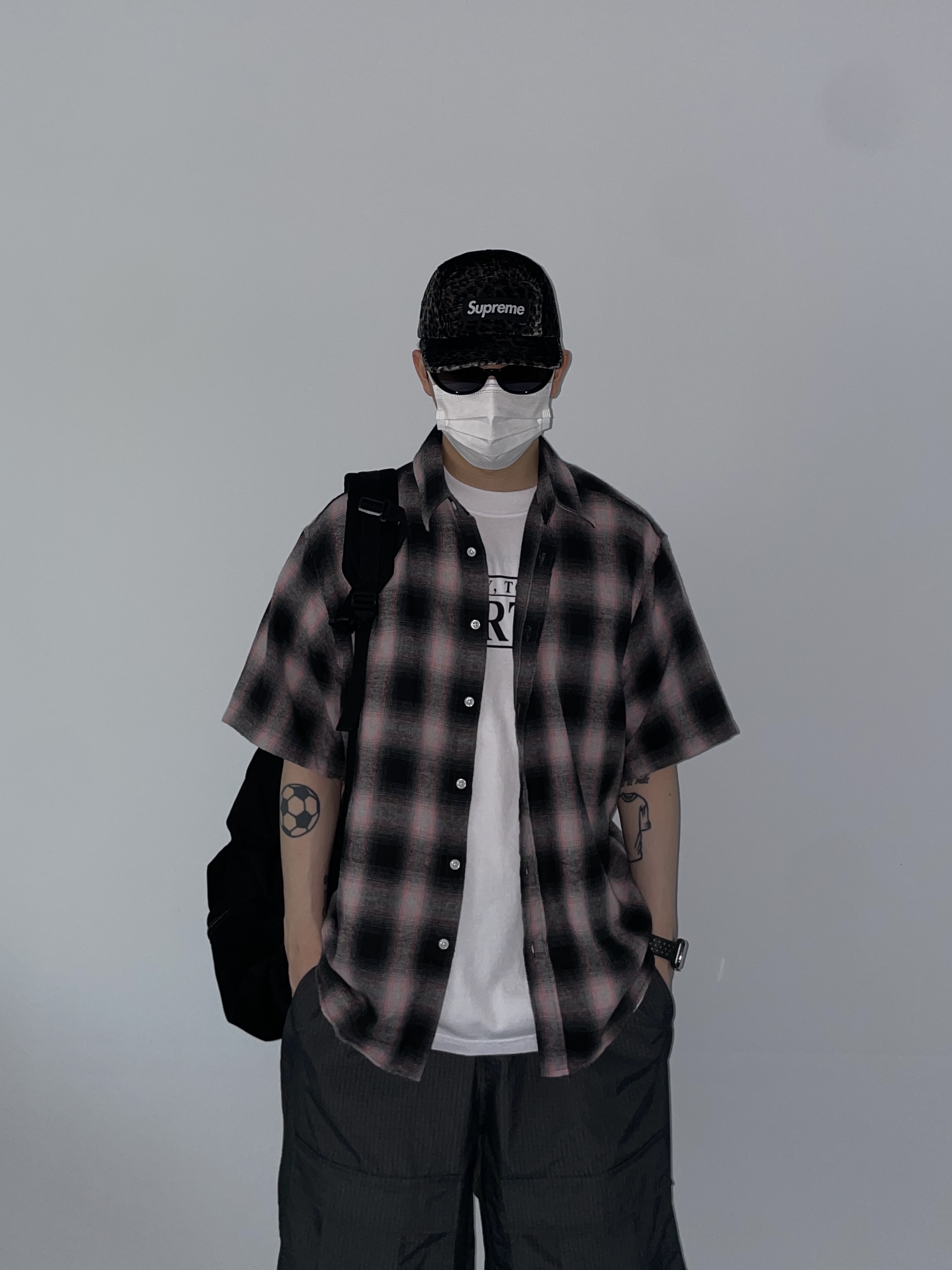 Nike x Stussy Air Penny II Black, Supreme Leopard Velvet Camp Cap Black - 24SS 착용 스타일 - 2
