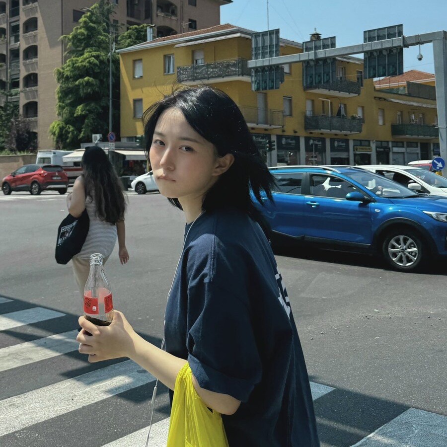 Stussy Basic Stussy T-Shirt Navy 2024, 2025 착용 스타일 - 2