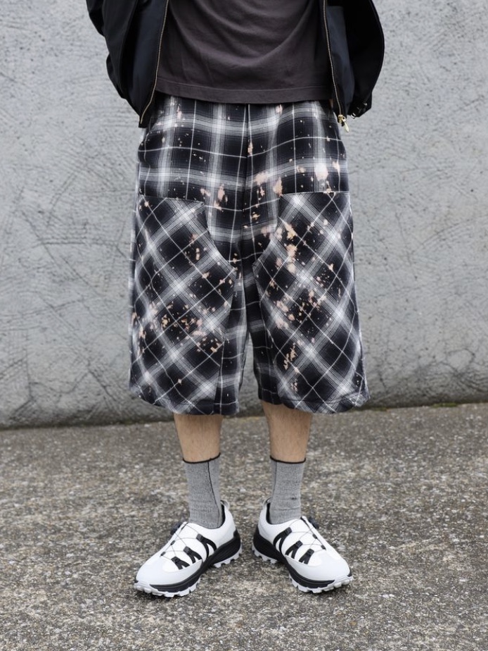 Rafu Short Pants Black, Rafu Short Pants Purple 착용 스타일 - 4