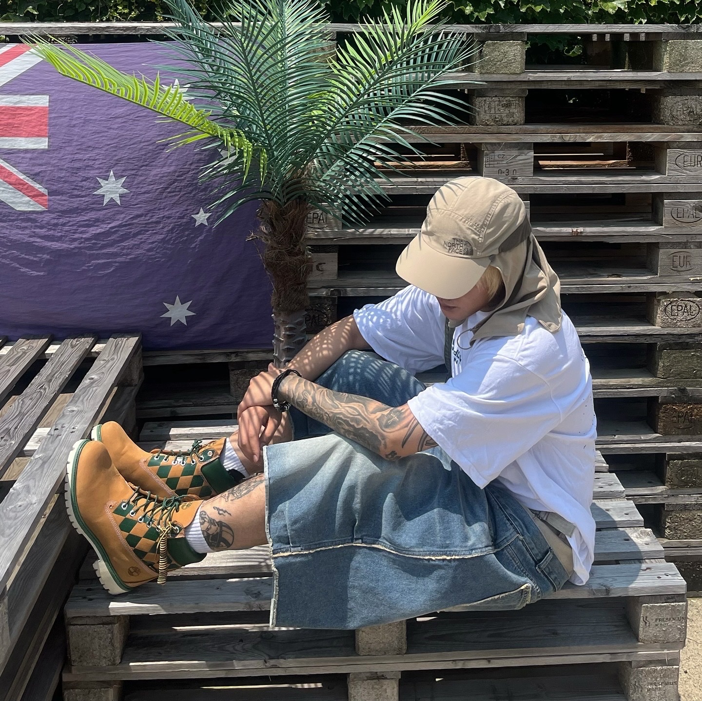 KASINA x Timberland 6 In Premium Vibram GTX Wheat 착용 스타일 - 4