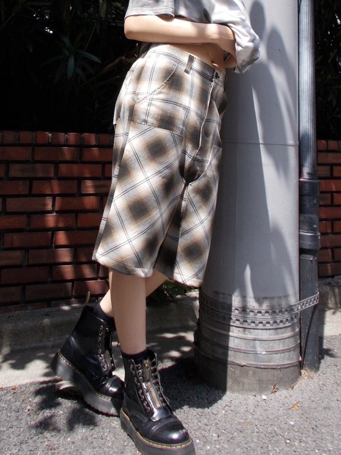 Rafu Short Pants Black, Rafu Short Pants Purple 착용 스타일 - 4