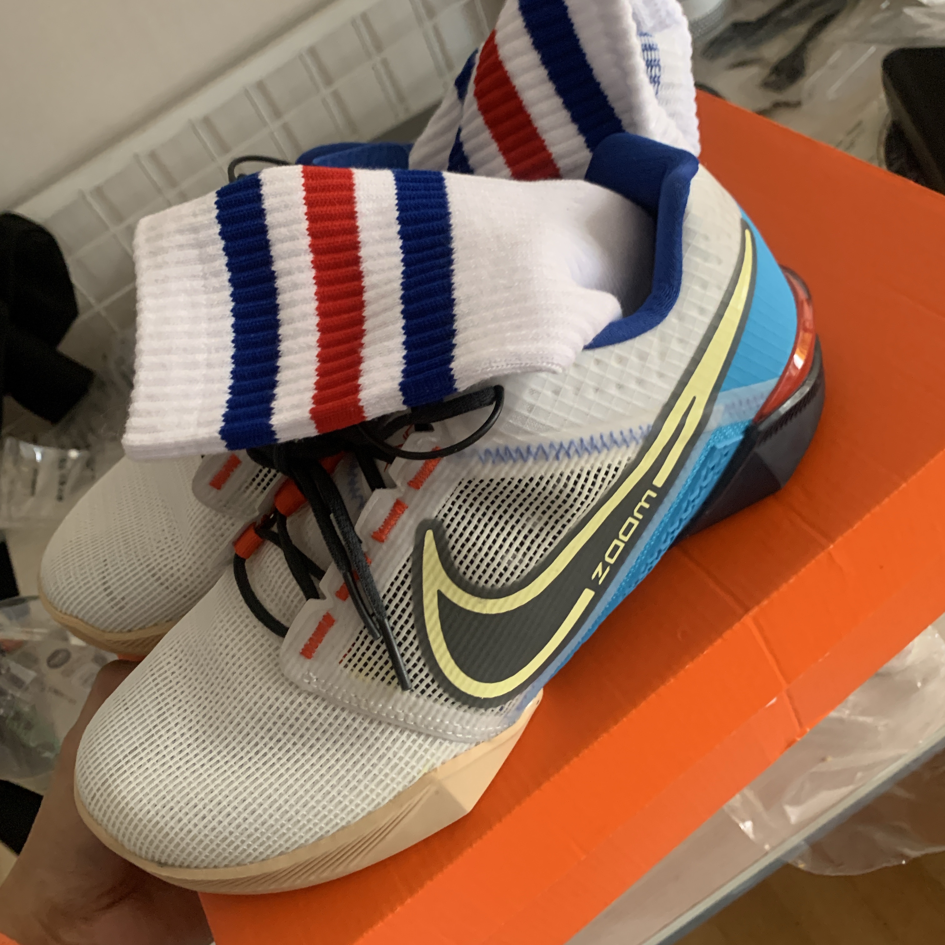 Nike Zoom Metcon Turbo 2 Sail Citron Tint 착용 스타일