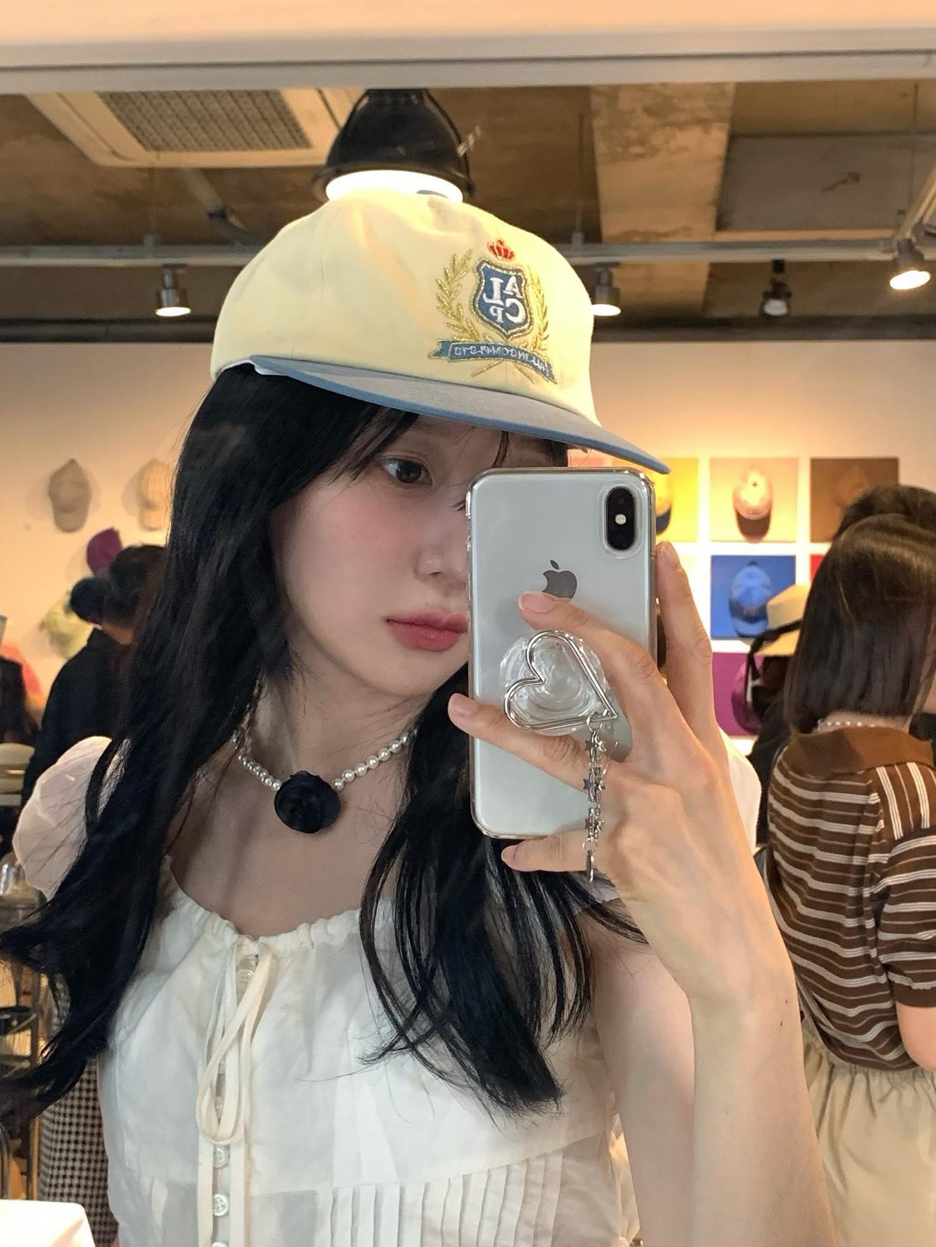 Allincomplete ALCP High School Cap Light Blue & Butter 착용 스타일 - 1