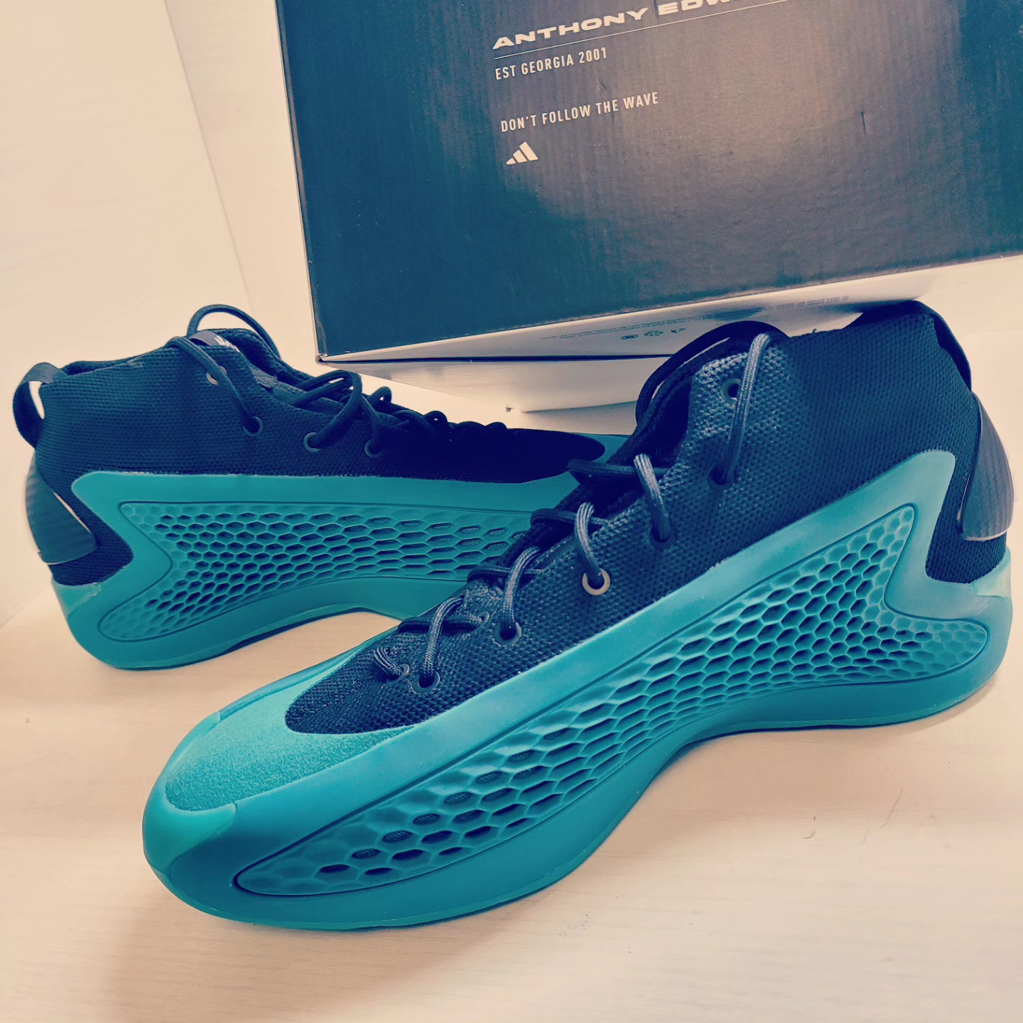 Adidas A.E. 1 Arctic Fusion Core Black 착용 스타일 - 4