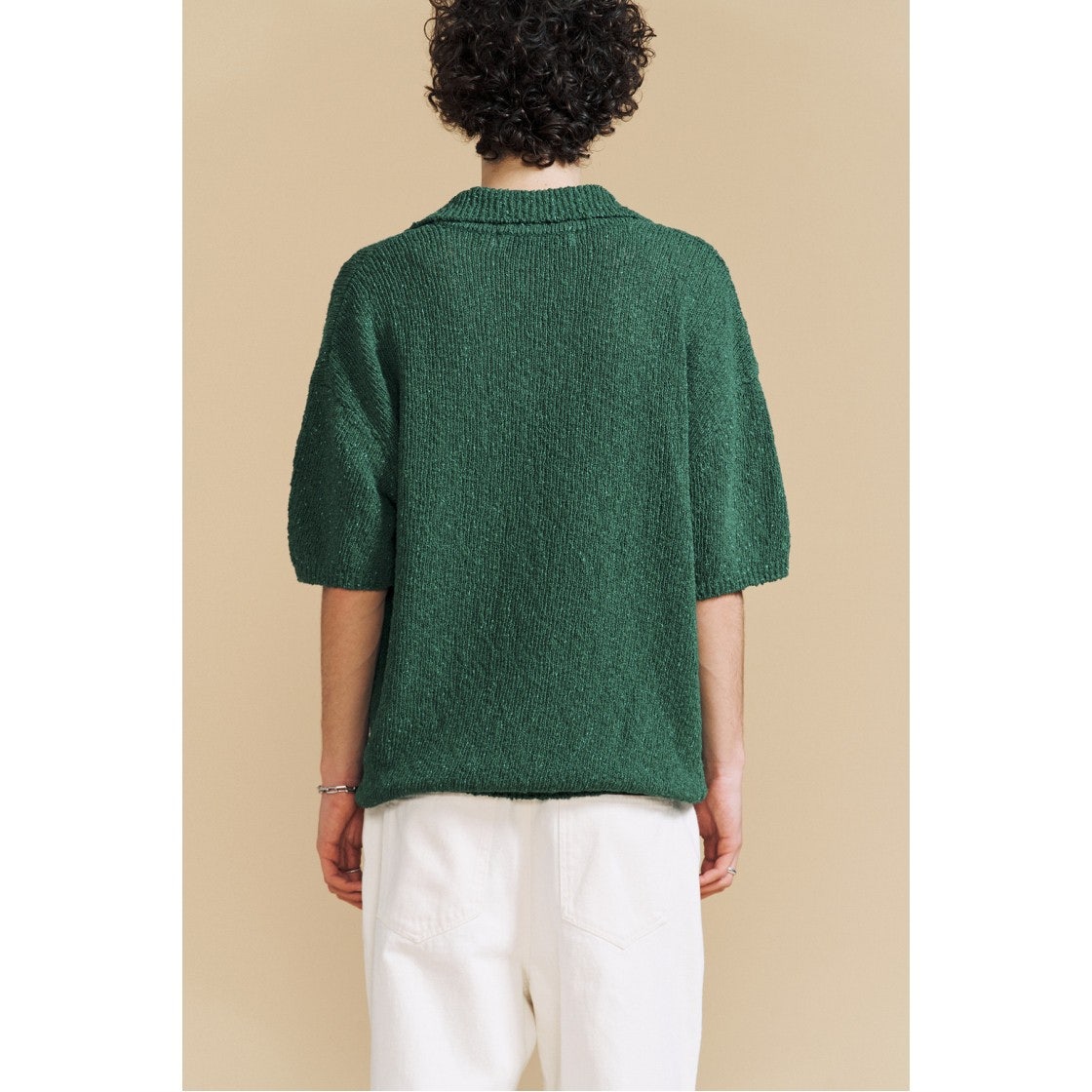 IQWBM24703GRX Iro Tropical Cotton Polo Knit Green - #5