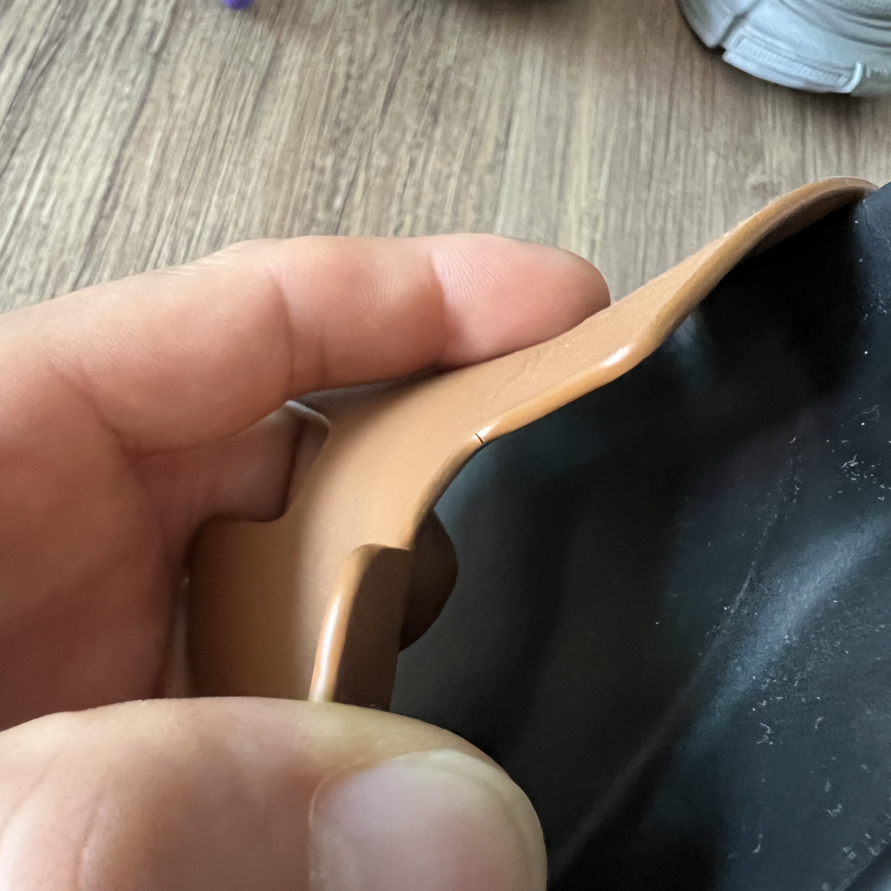 (W) Hermes Chypre Sandal Calfskin & Naturel 착용 스타일 - 4