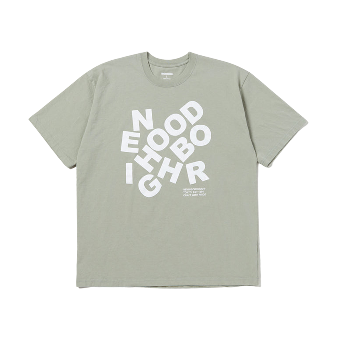 Neighborhood T-Shirt S/S-25 Sage Green 상세 이미지 1