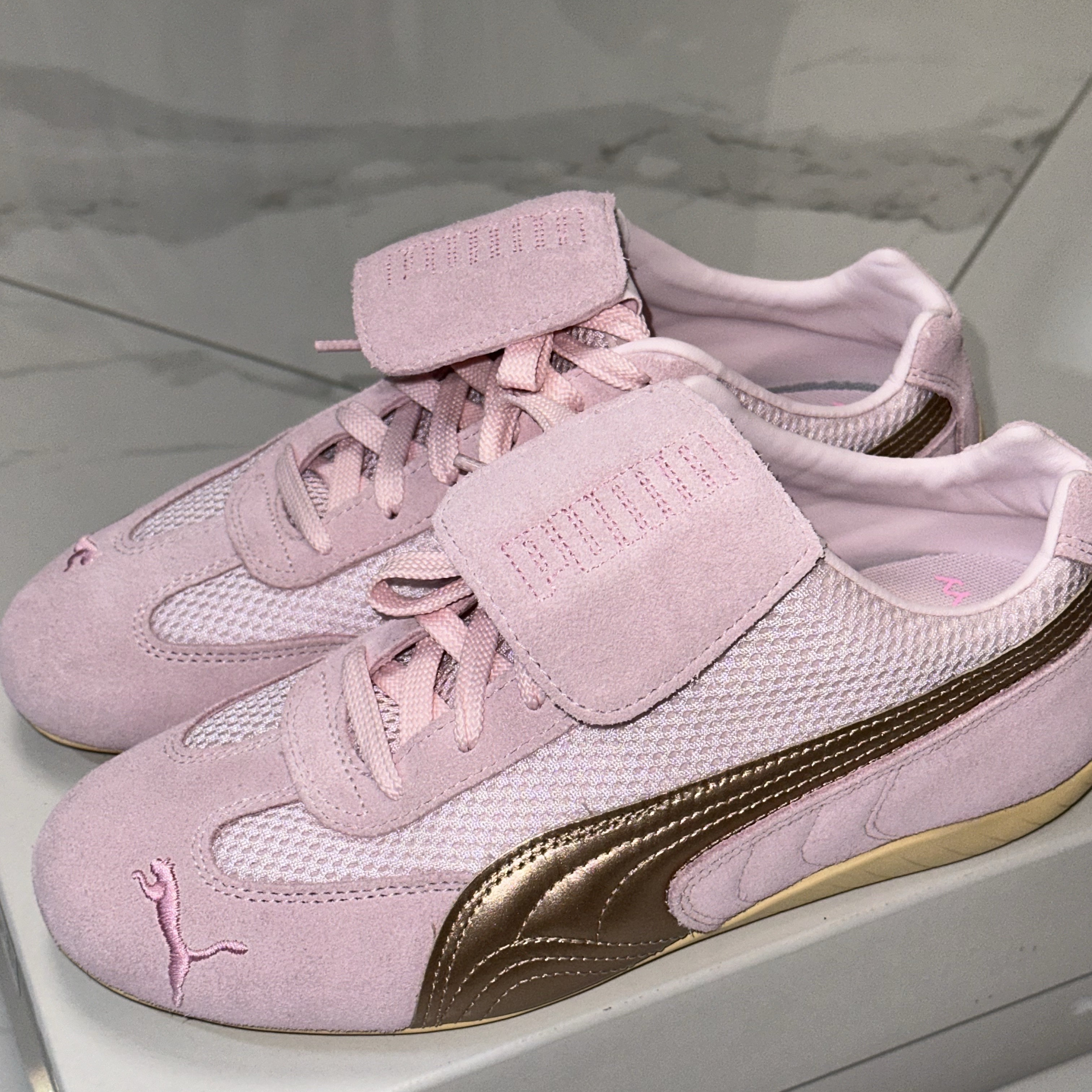 Puma x Open Yy Speedcat Whisp of Pink Chamomile 착용 스타일 - 1