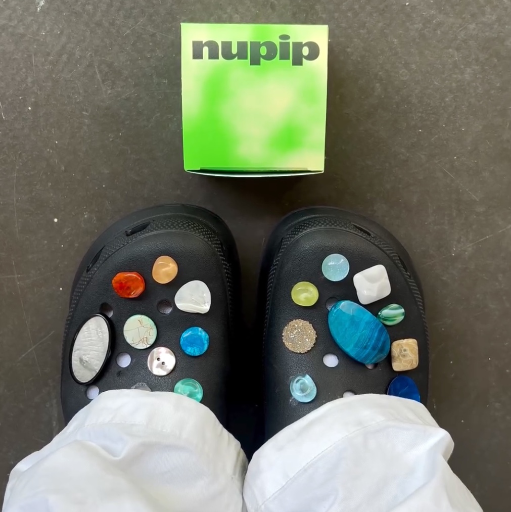 Nupip Sandy Beach Pip Set, Nupip Greenary Pip Set 착용 스타일