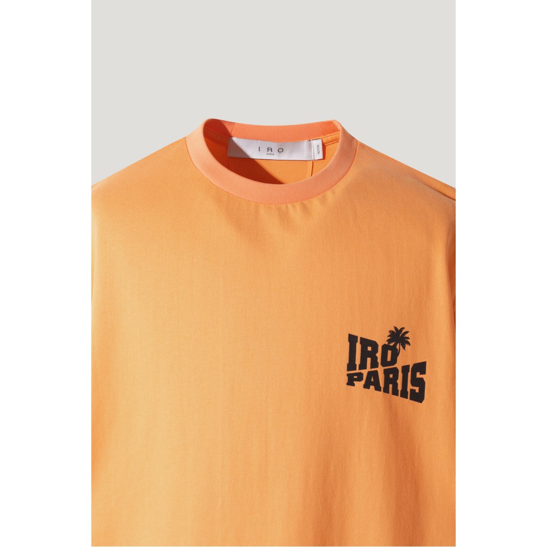 이로 팜트리 그래픽 세미오버 코튼 티셔츠 오렌지(Iro Palmtree Graphic Semi Over Cotton T-Shirt Orange) - 4