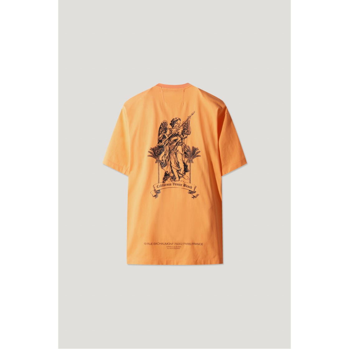 이로 팜트리 그래픽 세미오버 코튼 티셔츠 오렌지(Iro Palmtree Graphic Semi Over Cotton T-Shirt Orange) - 3