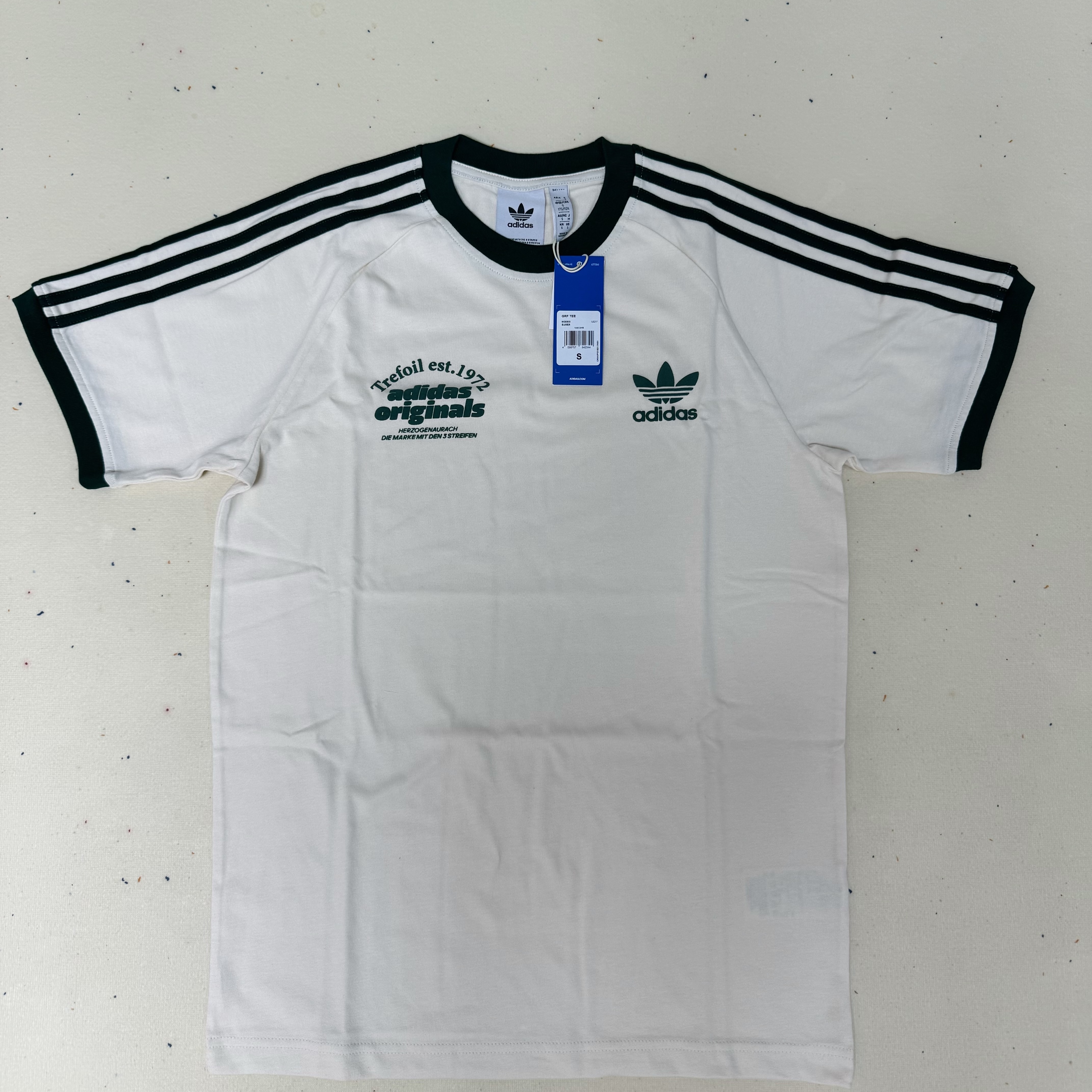Adidas Sport Graphic Cali T-Shirt Wonder White - KR Sizing 착용 스타일