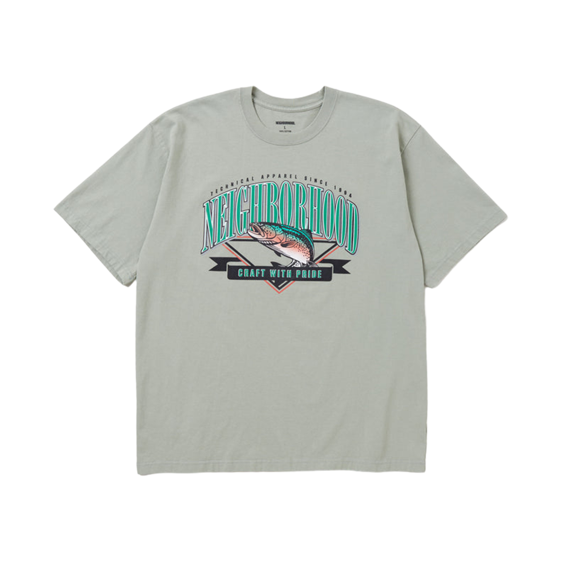 Neighborhood T-Shirt S/S-21 Sage Green 상세 이미지 1