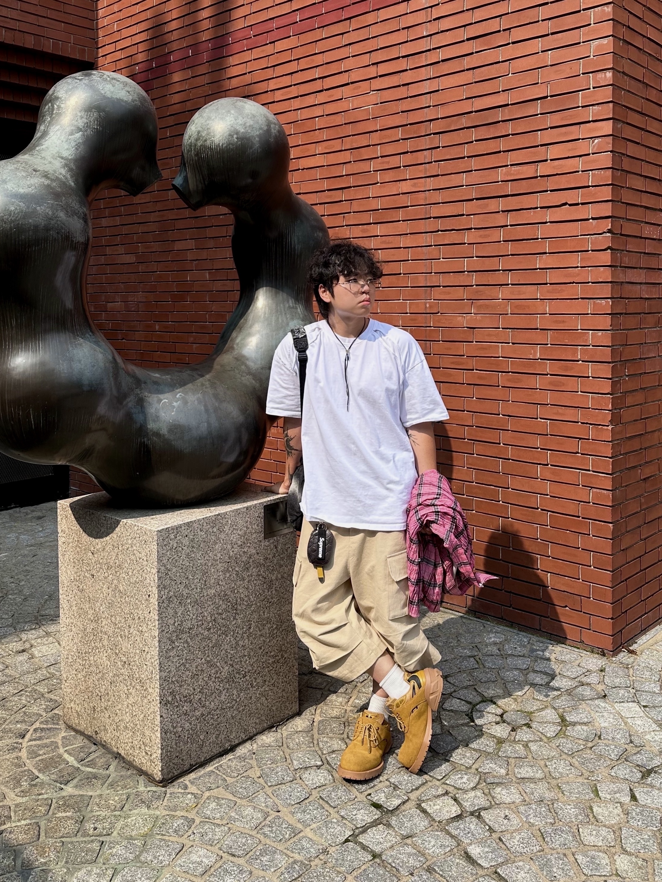 Remagine Hybrid Derby Shoes Starting Bigger Wheat, Nonnod Alpine Carpenter Shorts Beige 착용 스타일 - 4