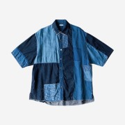 Kapital IDG Patchwork Kathmandu Shirt 2022 Indigo