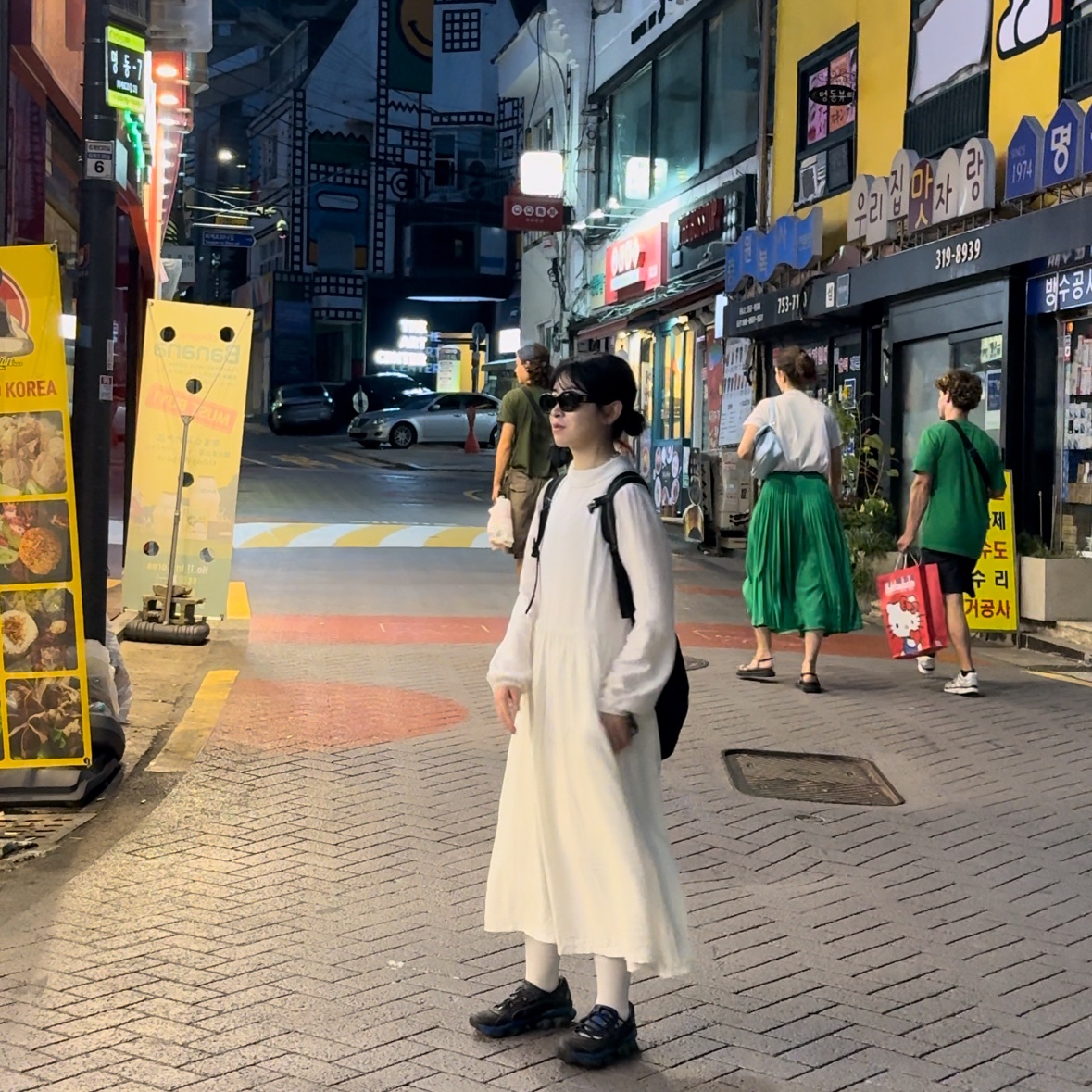 (W) Asics x Kiko Kostadinov x Hysteric Glamour Gel-Quantum Lylia Pure Silver Blue Expanse, (W) Celine Triomphe 01 Sunglasses in Acetate Black 착용 스타일 - 2