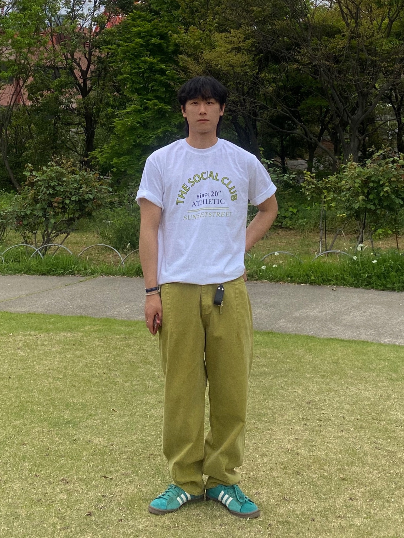 Adidas x Darryl Brown Campus 80 Active Green 착용 스타일 - 3