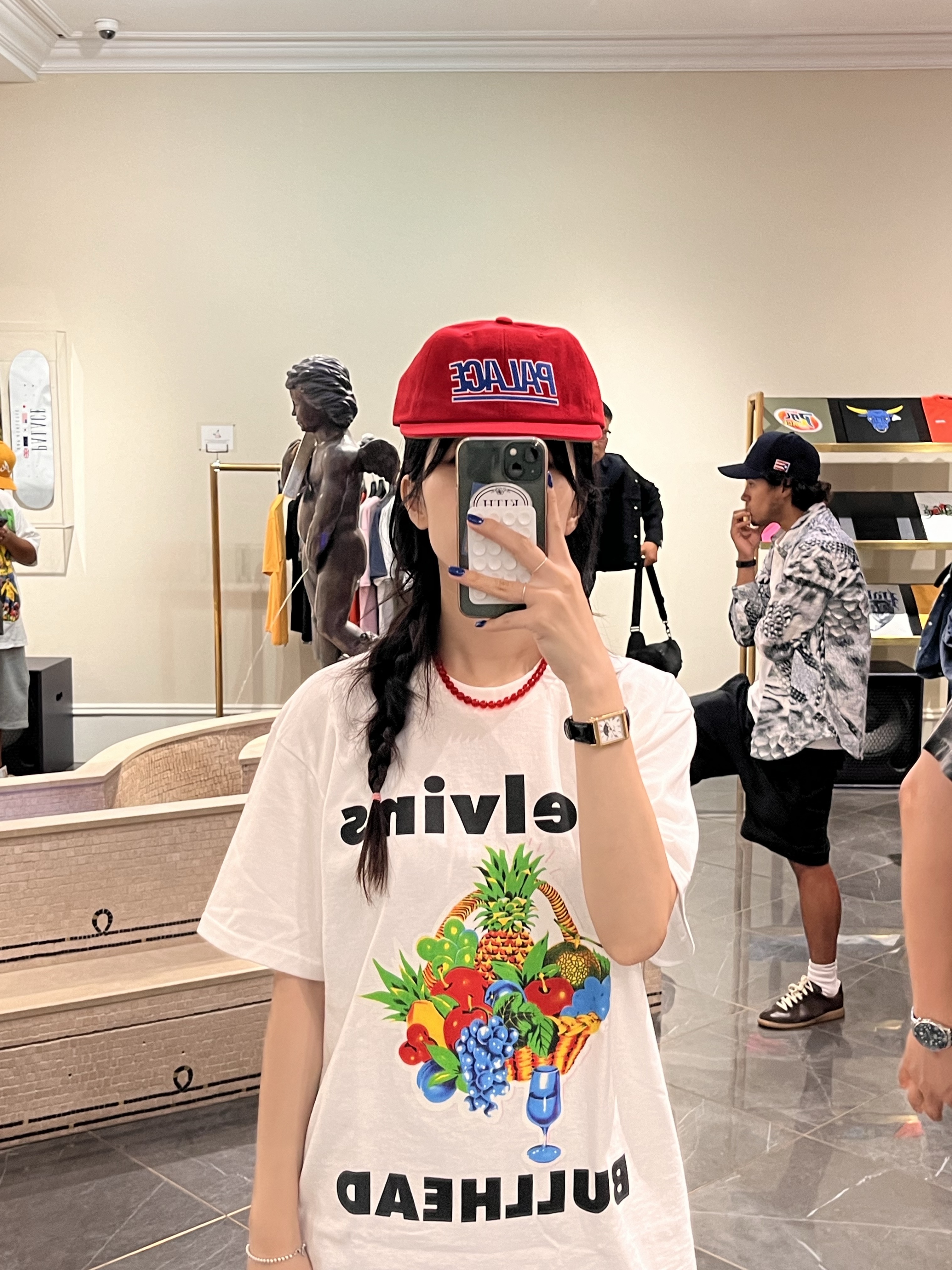 Supreme x Melvins Bullhead T-Shirt White - 24SS 착용 스타일
