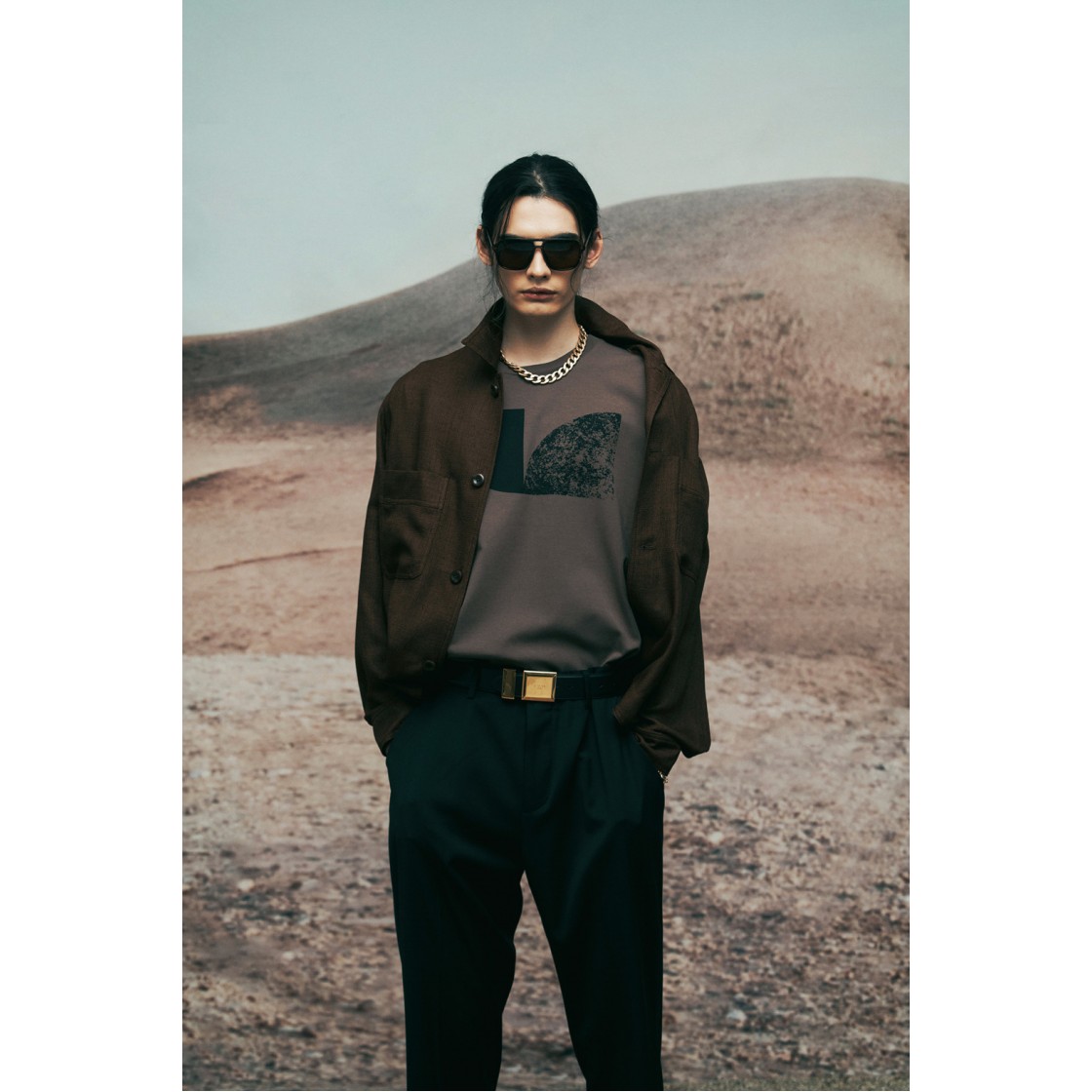 이로 알로이스페 오버핏 아이코닉 로고 반팔 티셔츠 브라운(Iro Aloispe Over Fit Iconic Logo Short Sleeves T-Shirt Brown) - 3