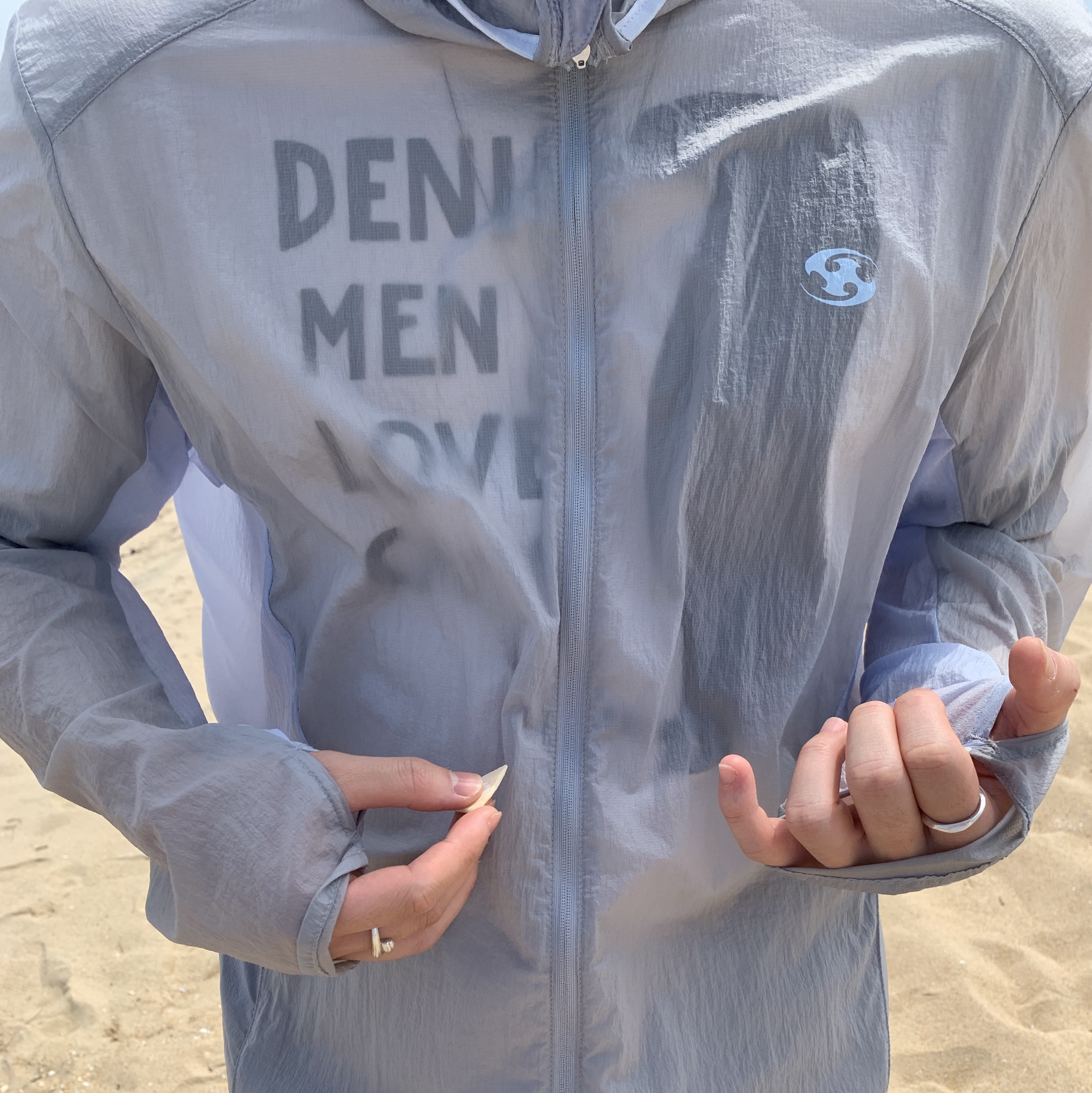 Sansan Gear Air Dash Jacket Light Grey - 24SS 착용 스타일