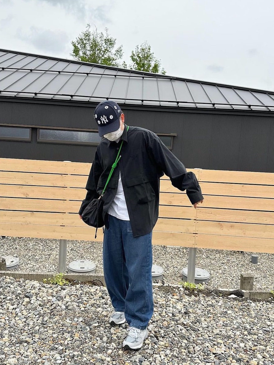 NICK GEAR 3D Flower Cap Black (Black Badge), NICK GEAR 3D Flower Cap Navy (Navy Badge) 착용 스타일