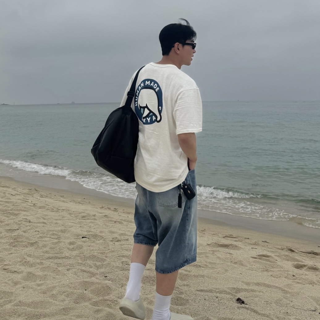 Human Made Graphic T-Shirt #09 White 착용 스타일