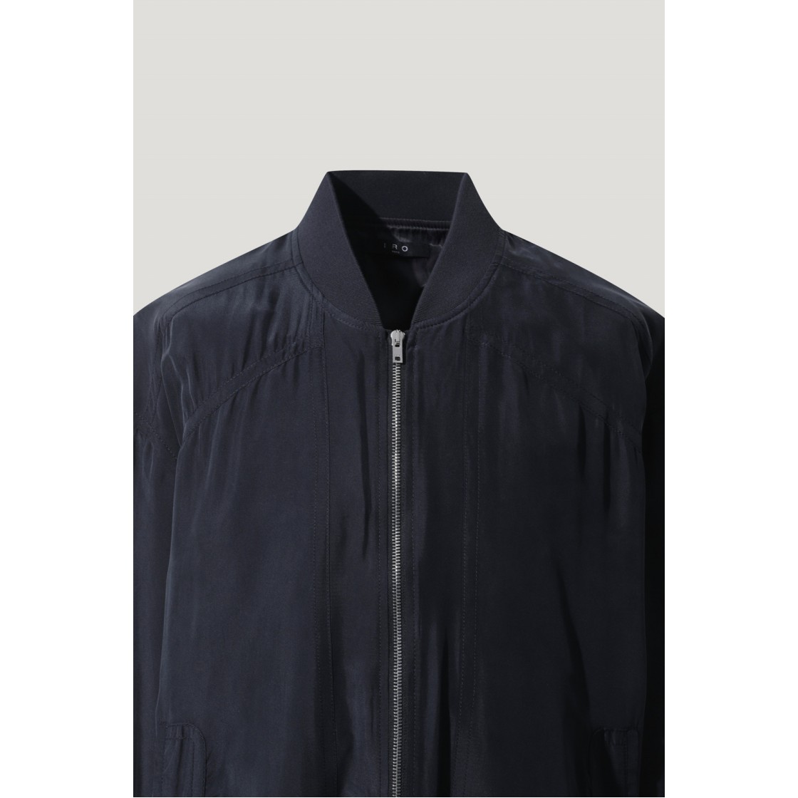 이로 킬리안 실크 블루종 점퍼 네이비(Iro Kylian Silk Blouson Jumper Navy) - 4