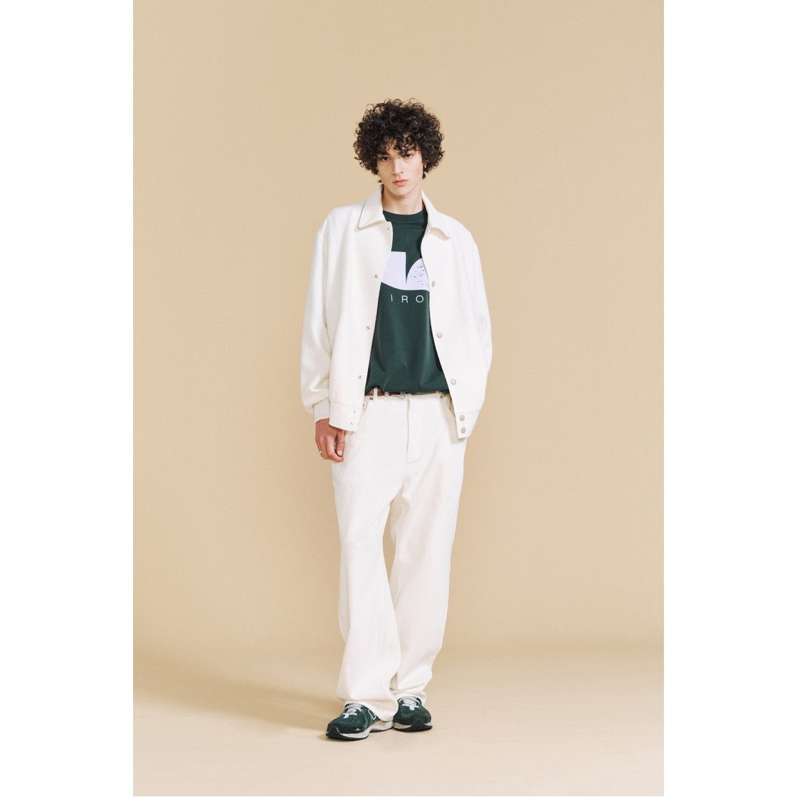 IQUAA24702IVX Iro Leather Varsity Jacket Ivory - #6