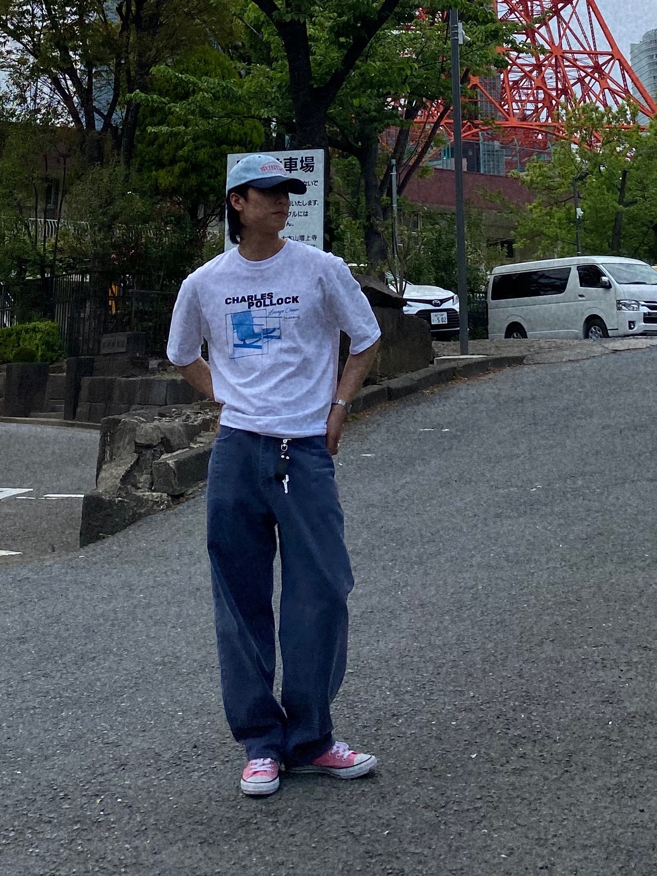 Converse Canvas All Star J Ox Pink 착용 스타일 - 5