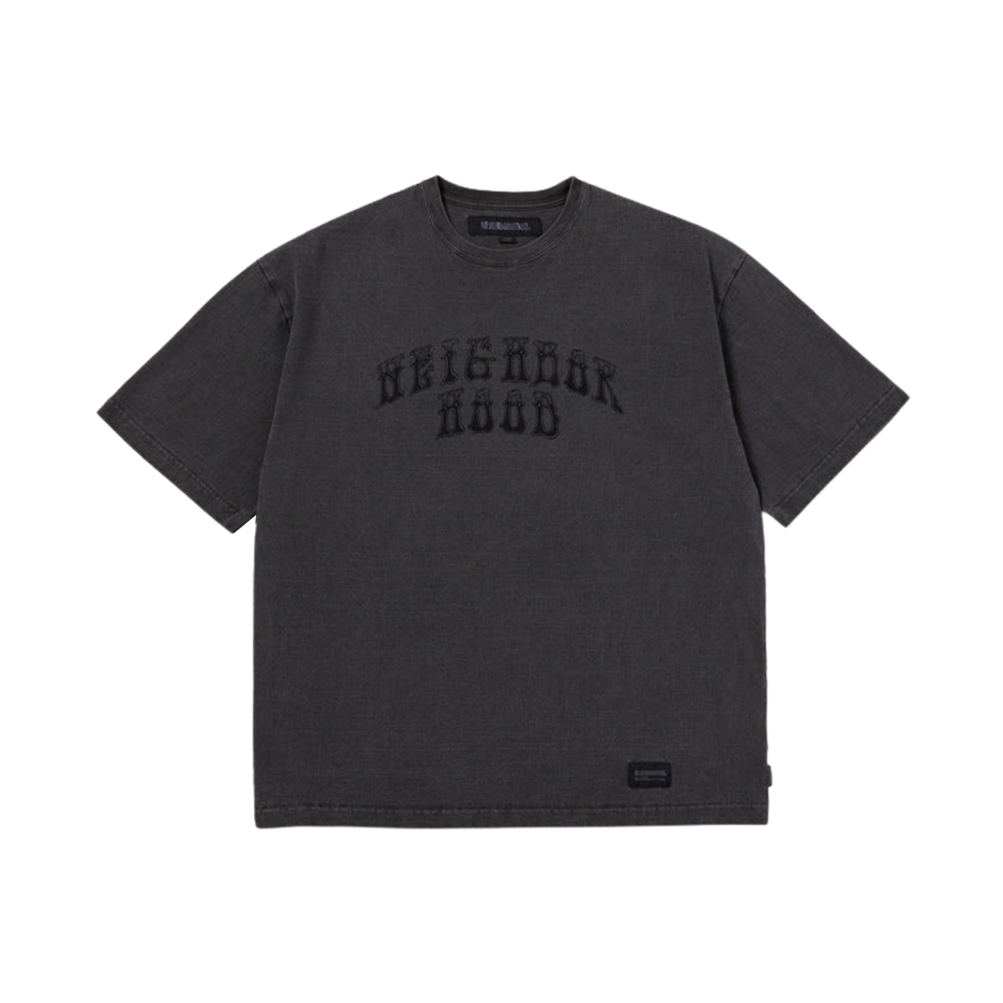 Neighborhood Pigment Dyed Crewneck S/S Black 상세 이미지 1