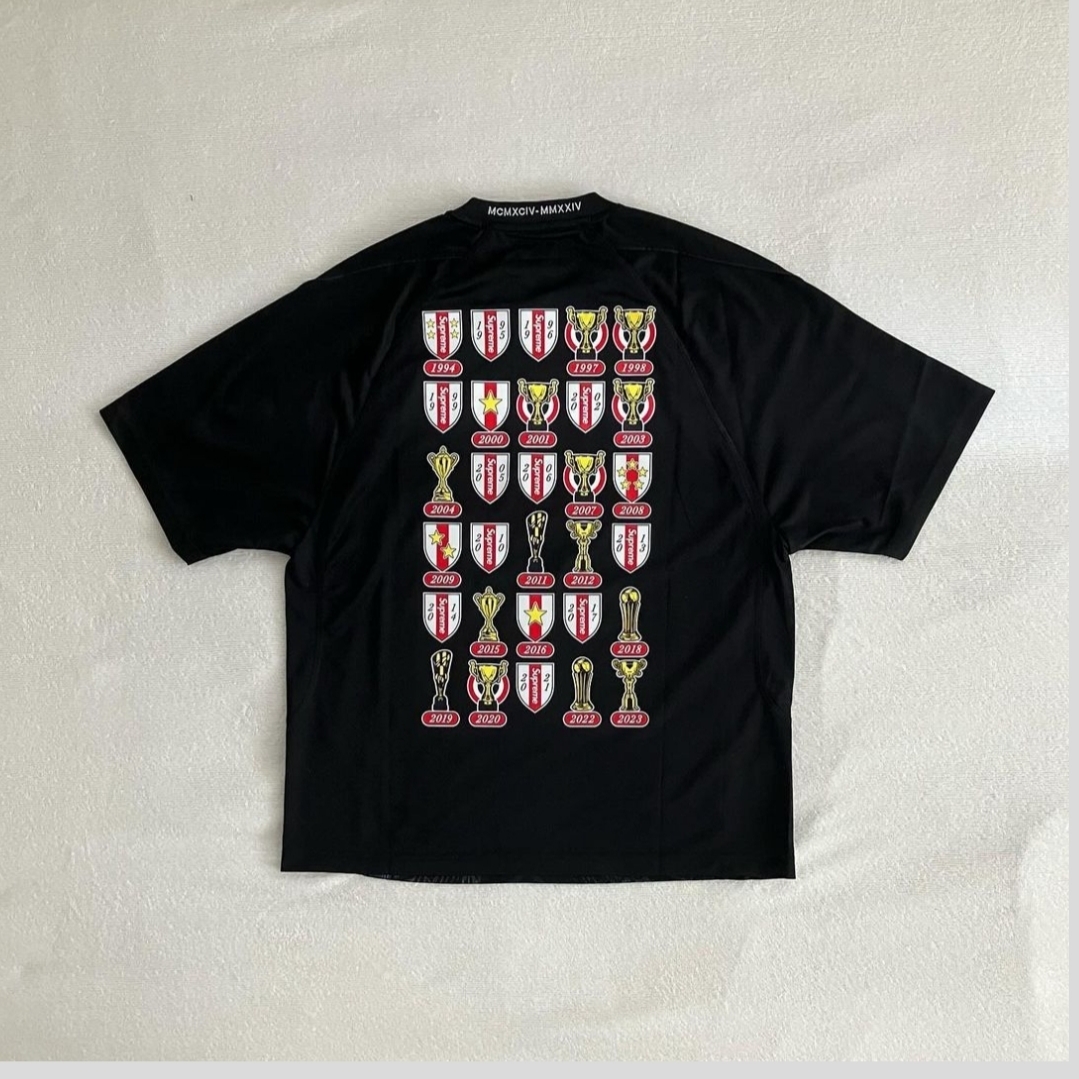 Supreme Jacquard Soccer Jersey Black - 24SS 착용 스타일 - 6