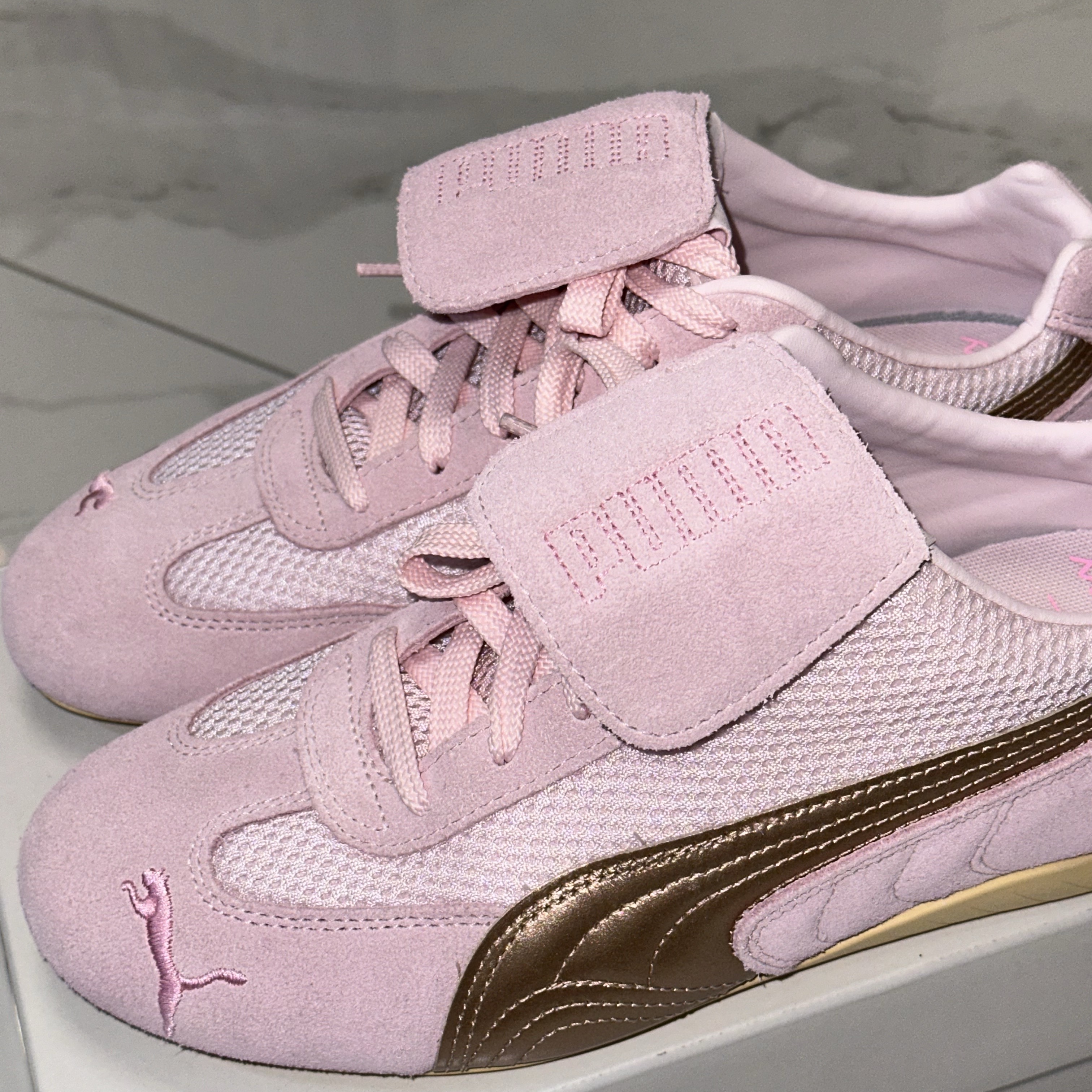 Puma x Open Yy Speedcat Whisp of Pink Chamomile 착용 스타일 - 2