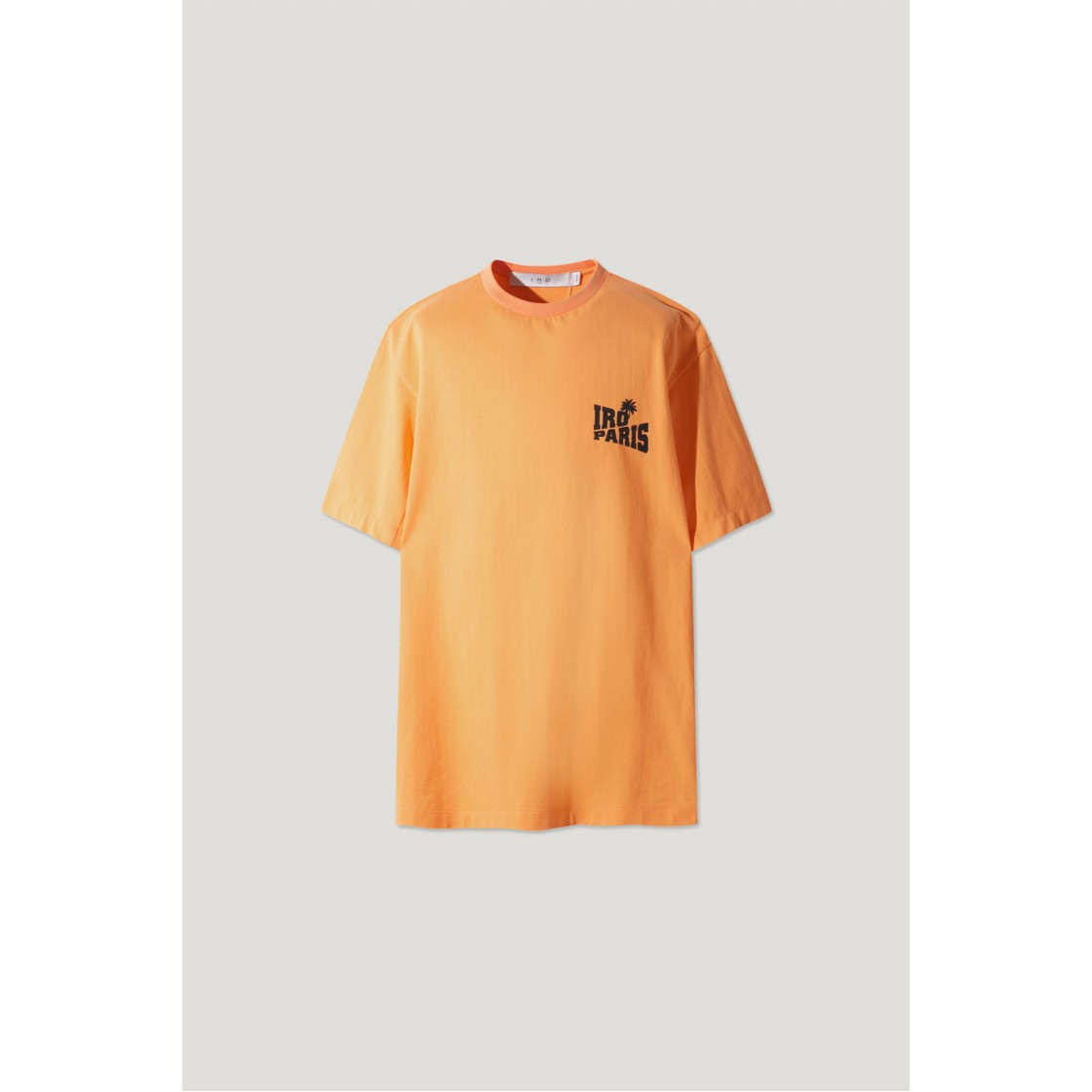 이로 팜트리 그래픽 세미오버 코튼 티셔츠 오렌지(Iro Palmtree Graphic Semi Over Cotton T-Shirt Orange) - 2