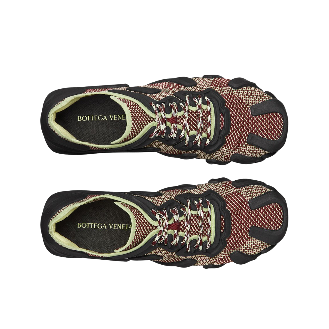 보테가 베네타 플렉스 스니커즈 레몬 워시드 체리 블랙(Bottega Veneta Flex Sneakers Lemon Washed Cherry Black) - 2