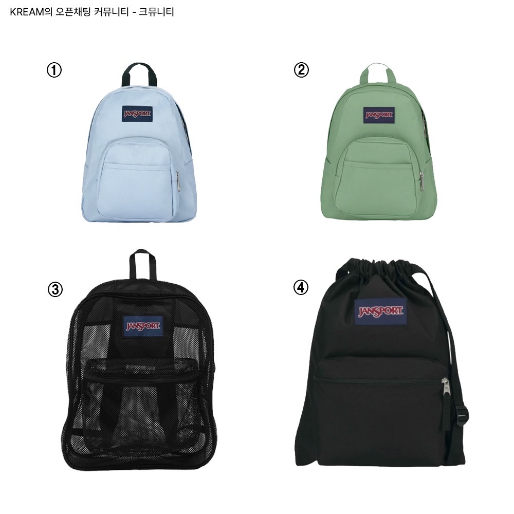 Jansport Half Pint Mini Backpack Blue Dusk, Jansport Half Pint Mini Backpack Loden Frost 착용 스타일 - 2