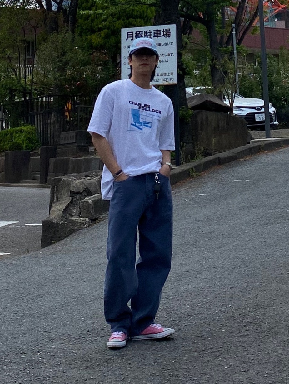 Converse Canvas All Star J Ox Pink 착용 스타일 - 3