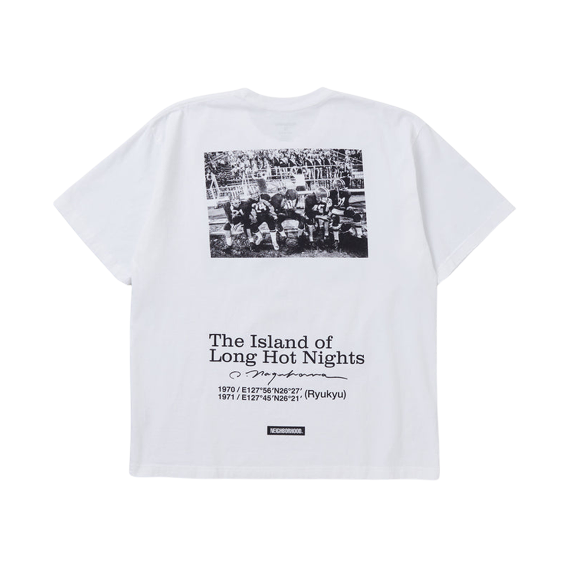 Neighborhood x Osamu Nagahama T-Shirt S/S-1 White 상세 이미지 2