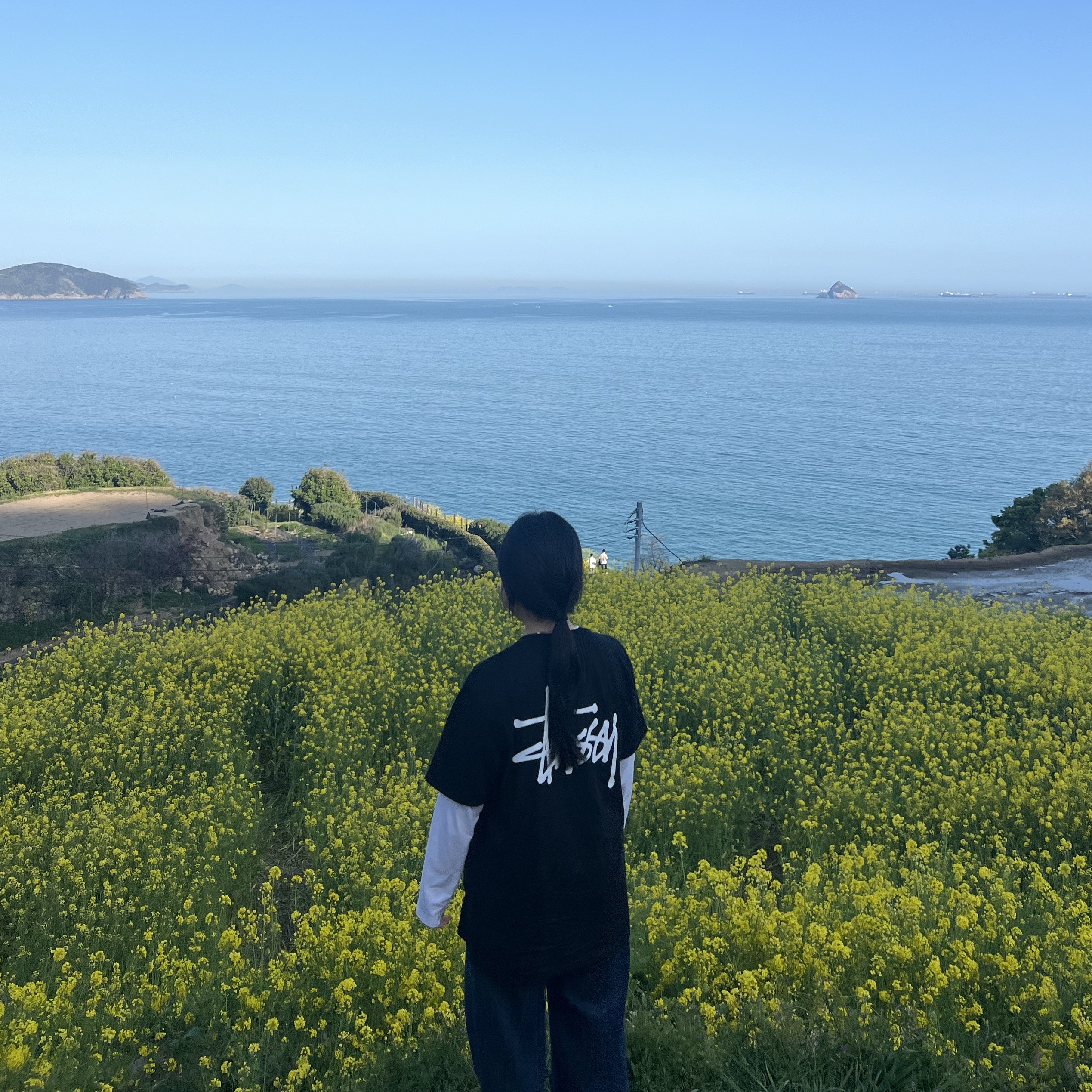Stussy Basic Stussy T-Shirt Black 2023 착용 스타일