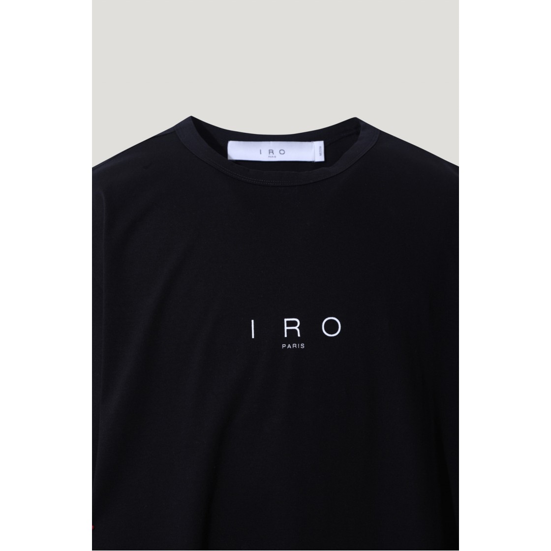 이로 바쇼몽 이로 로고 베이직 반팔 티셔츠 블랙(Iro Bachaumont Iro Logo Basic Short Sleeves T-Shirt Black) - 4