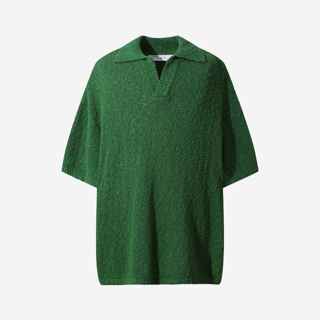 IQWBM24703GRX Iro Tropical Cotton Polo Knit Green - 대표 이미지 #1
