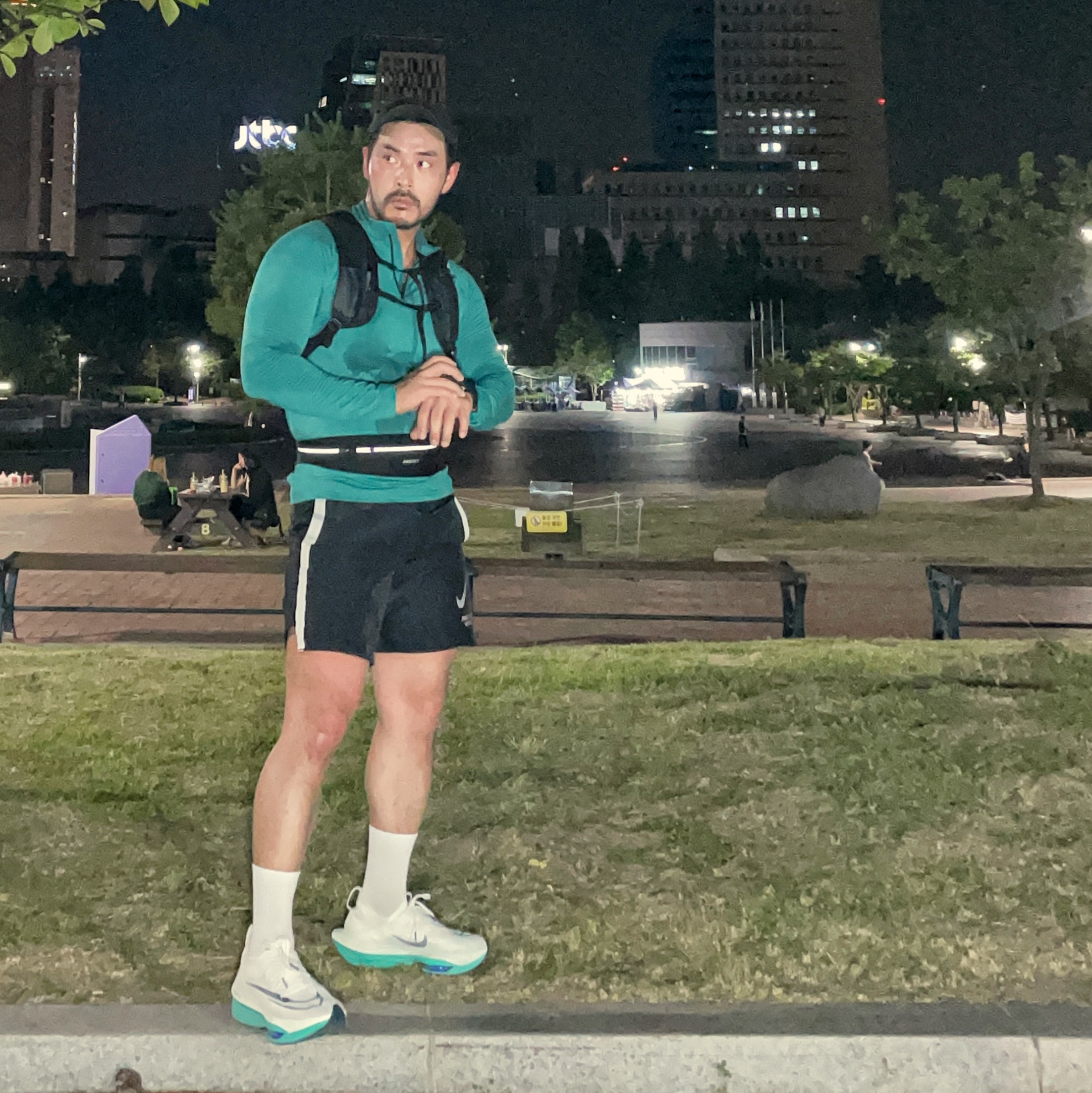 Nike Air Zoom Alphafly Next% 2 White Clear Jade 착용 스타일