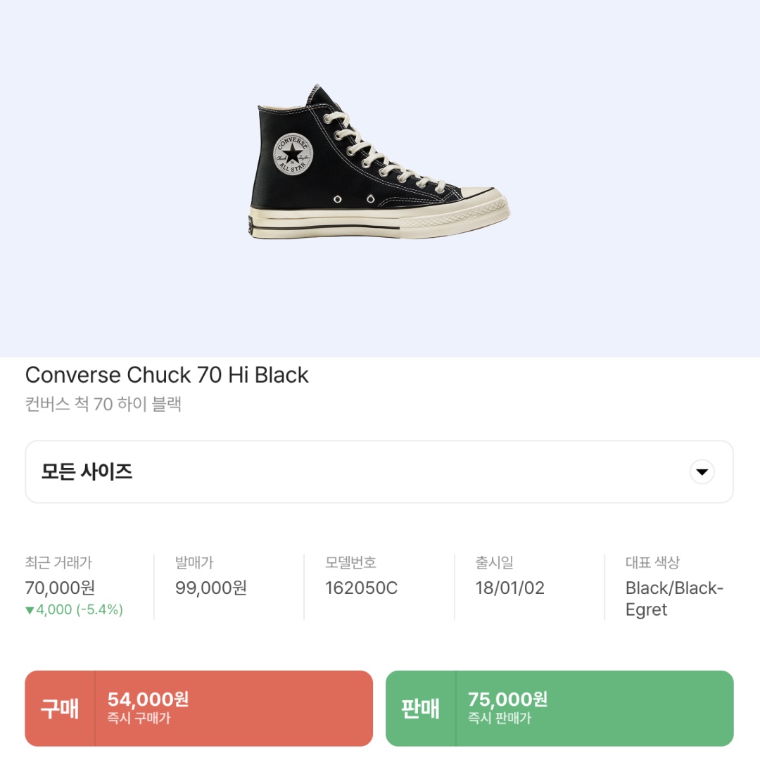 Converse Chuck 70 Hi Black 착용 스타일 - 2