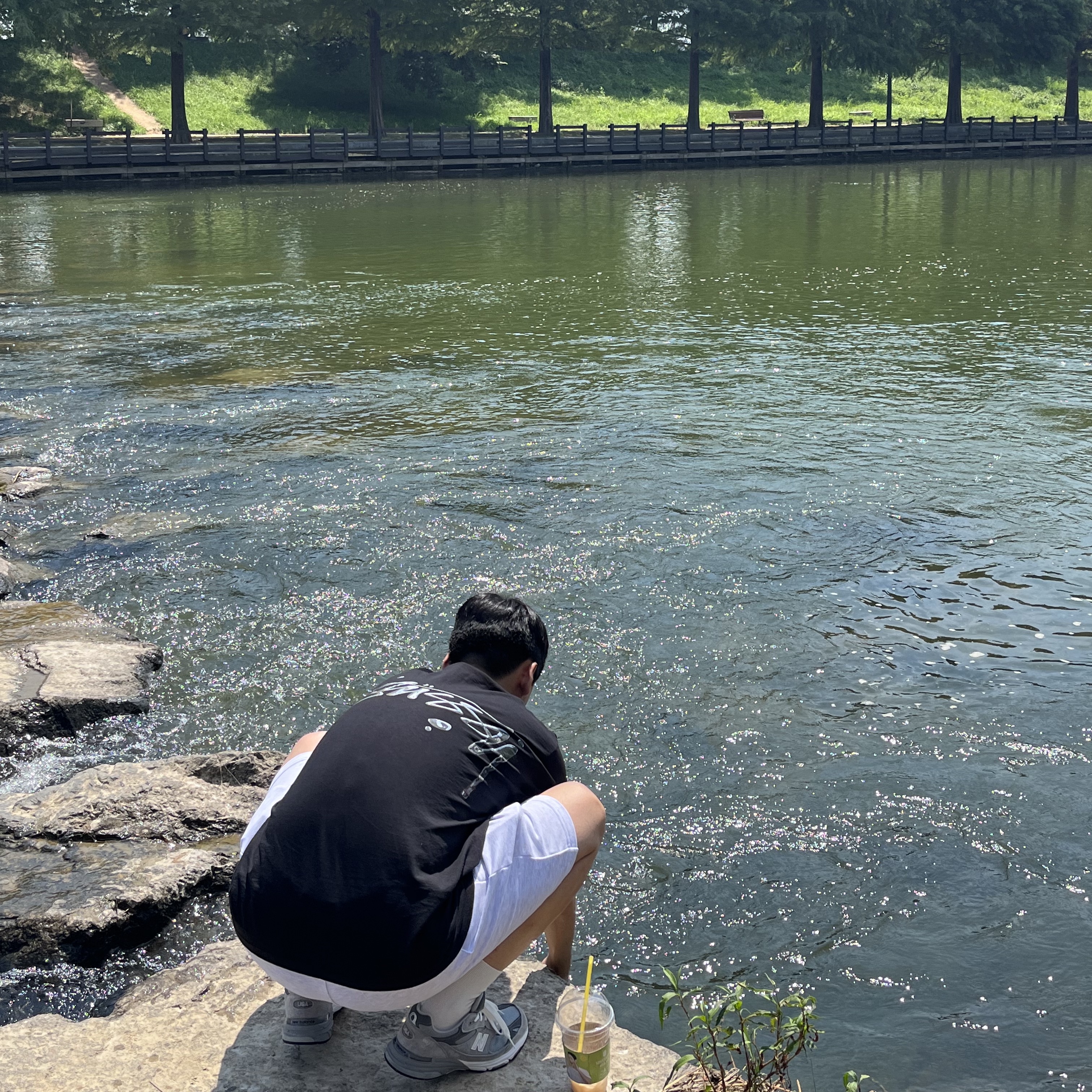 Stussy Mercury T-Shirt Black 착용 스타일 - 2