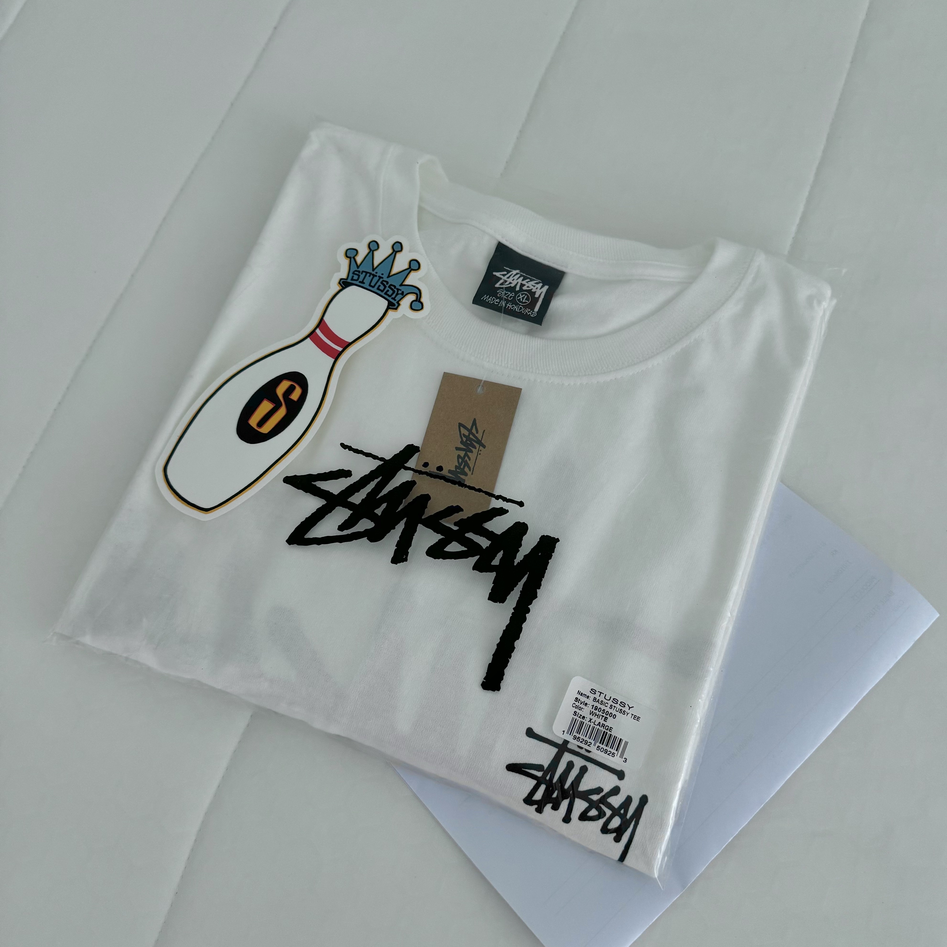 Stussy Basic Stussy T-Shirt White 2024, 2025 착용 스타일