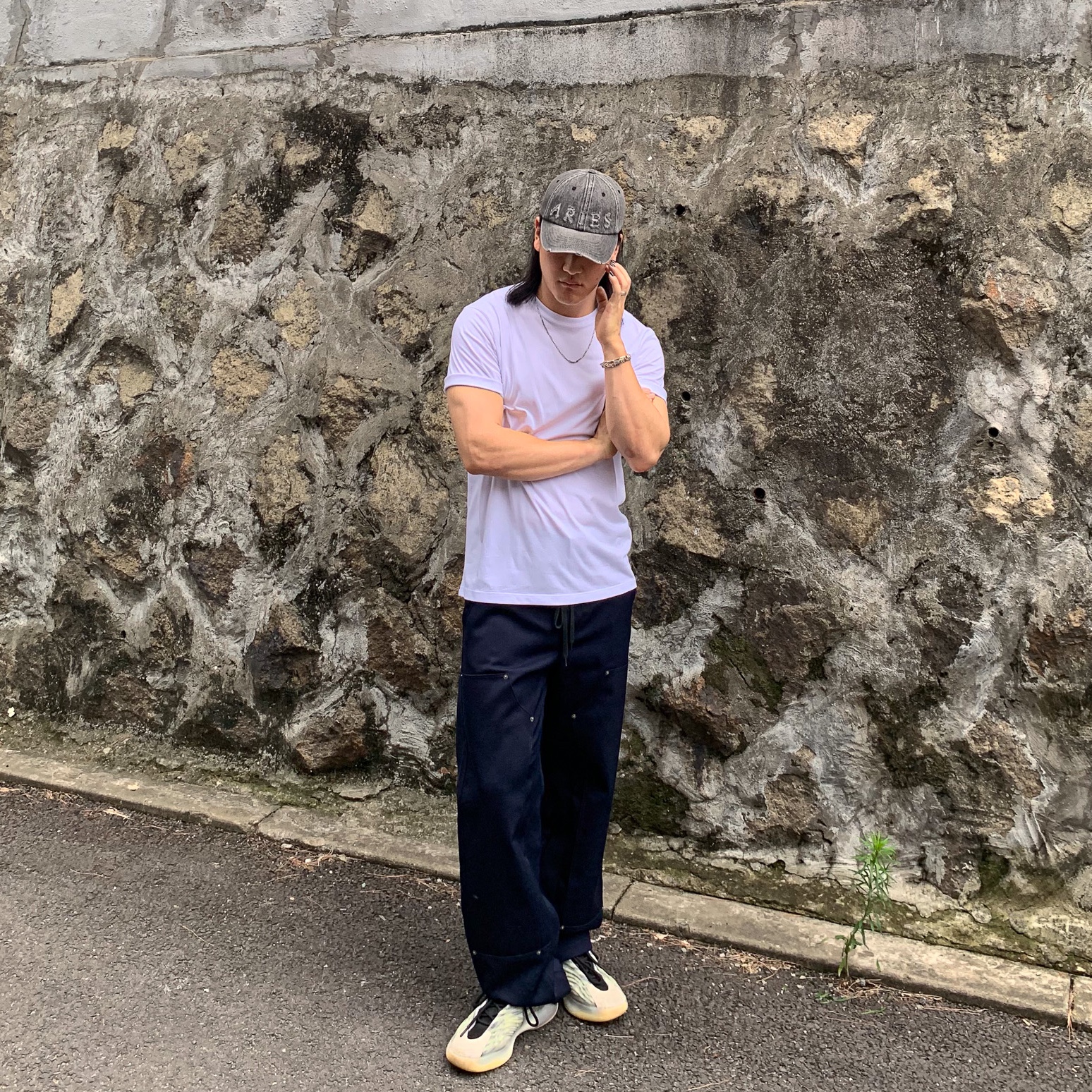 Adidas Yeezy QNTM BSKTBL 착용 스타일 - 2