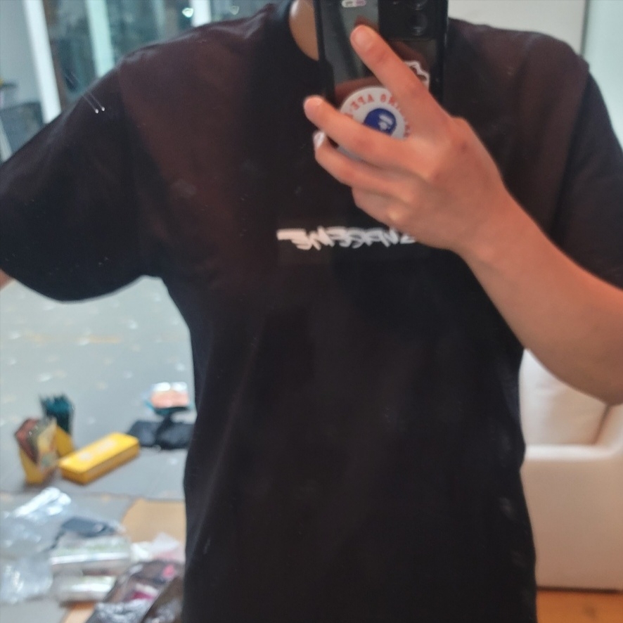 Supreme Futura Box Logo T-Shirt Black - 24SS 착용 스타일
