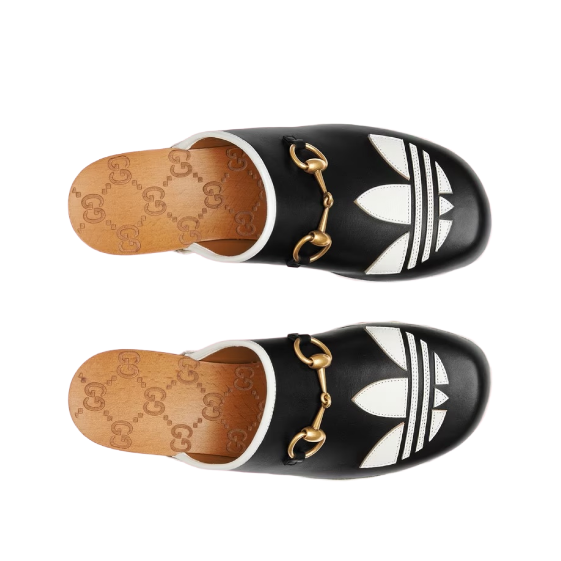 (W) 구찌 x 아디다스 레더 클로그 블랙((W) Gucci x Adidas Leather Clog Black) - 2