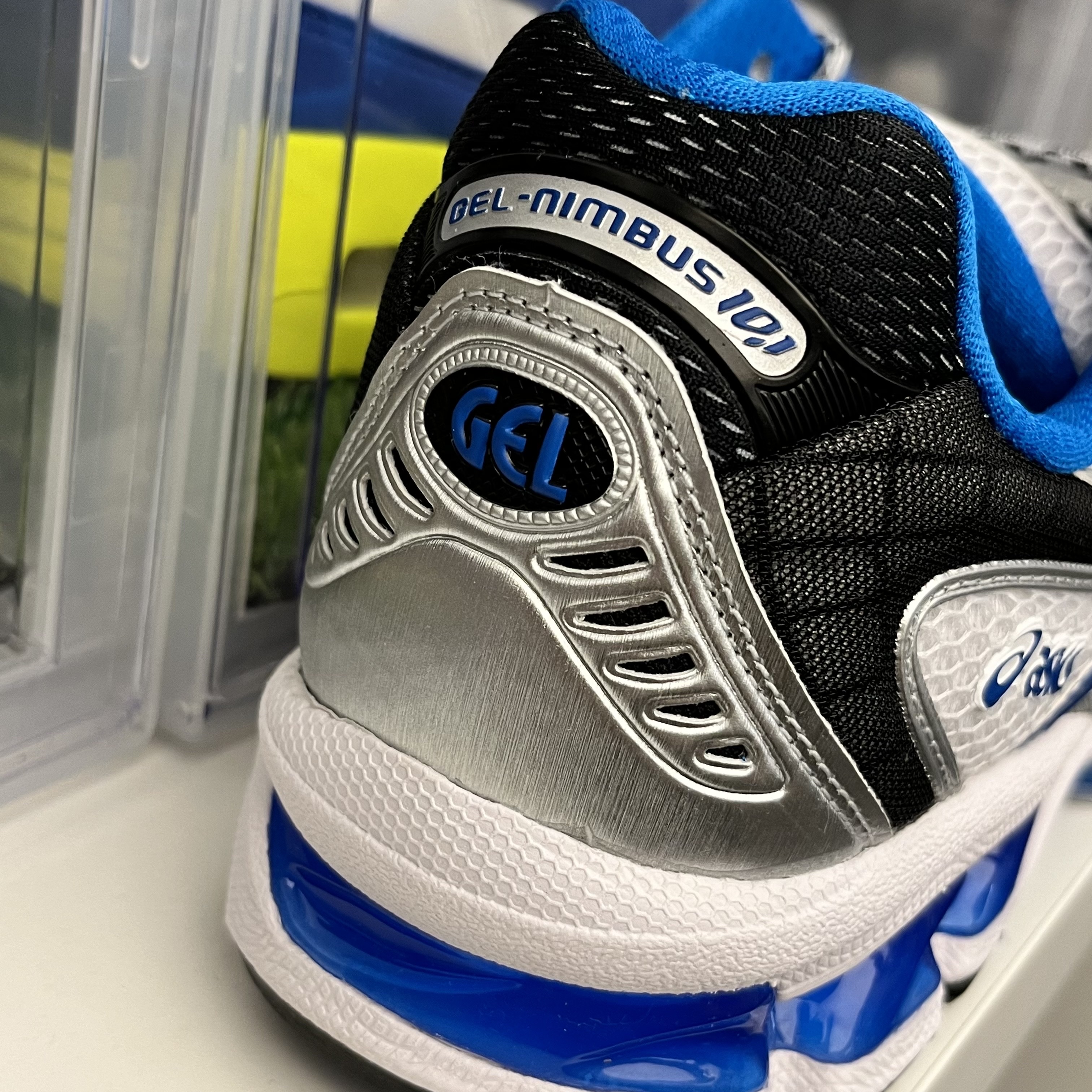 Asics Gel-Nimbus 10.1 White Directoire Blue 착용 스타일 - 1