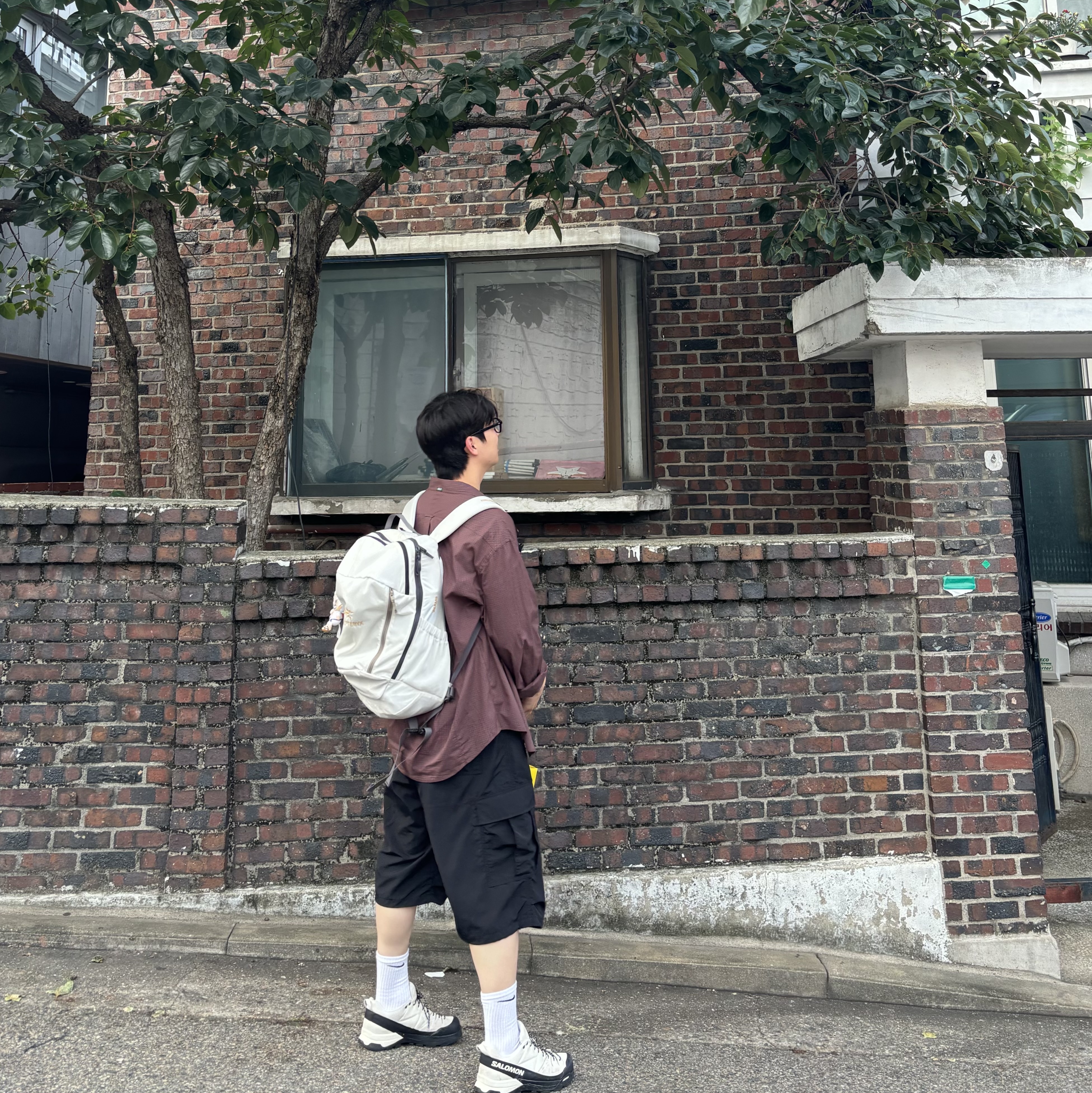 Salomon x MM6 Maison Margiela X-ALP White 착용 스타일
