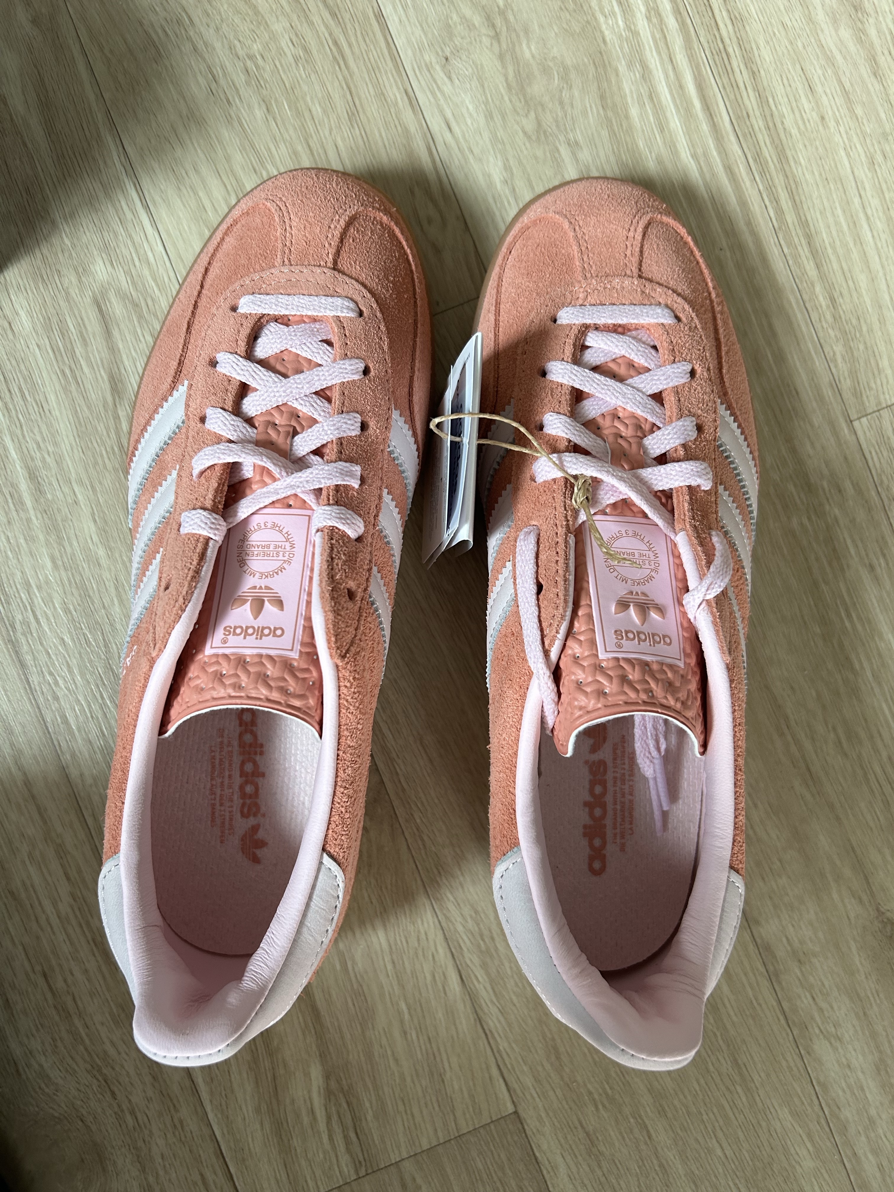 (W) Adidas Gazelle Indoor Wonder Clay Clear Pink 착용 스타일